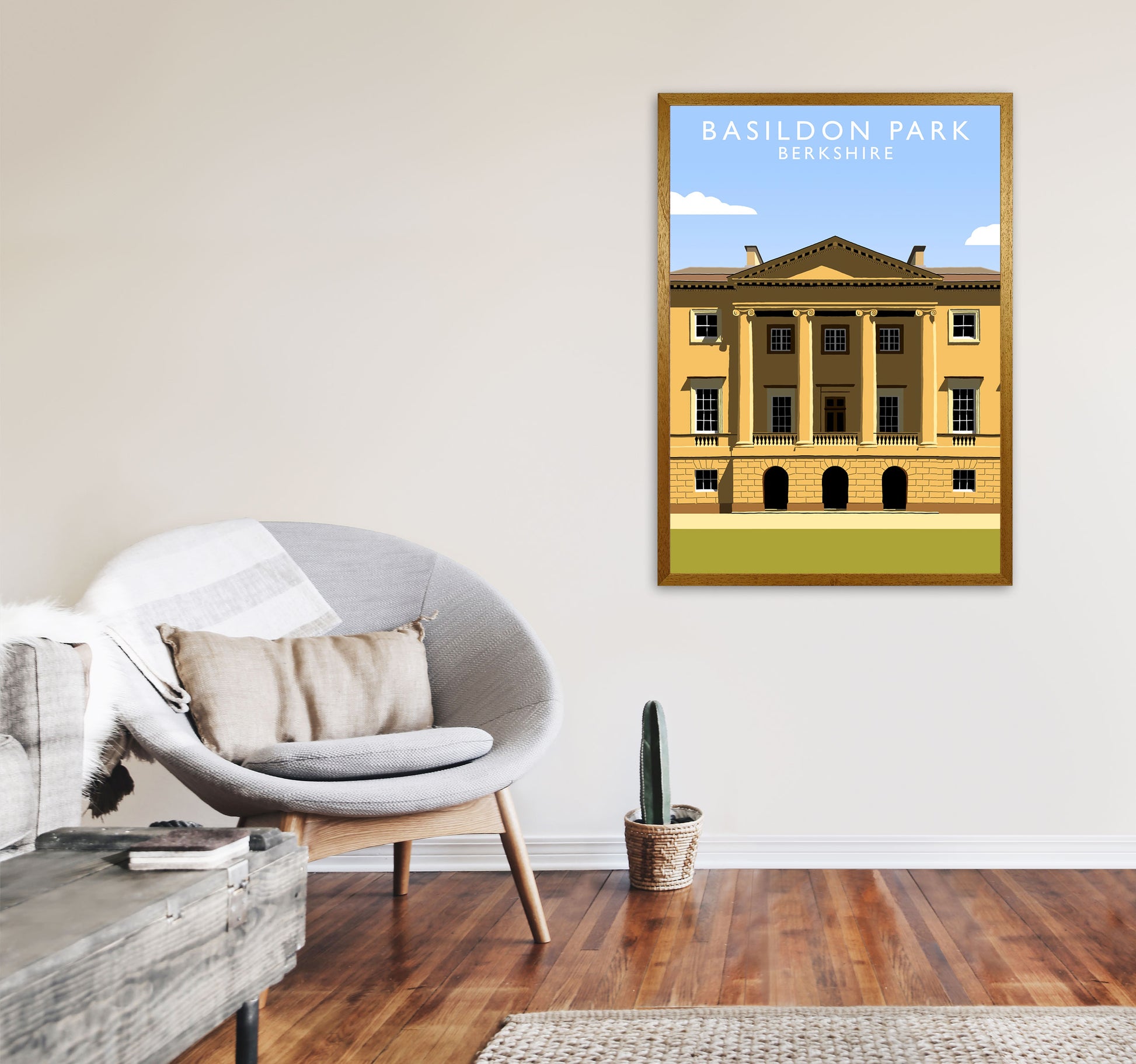 Basildon Park Portrait by Richard O'Neill A1 Print Only