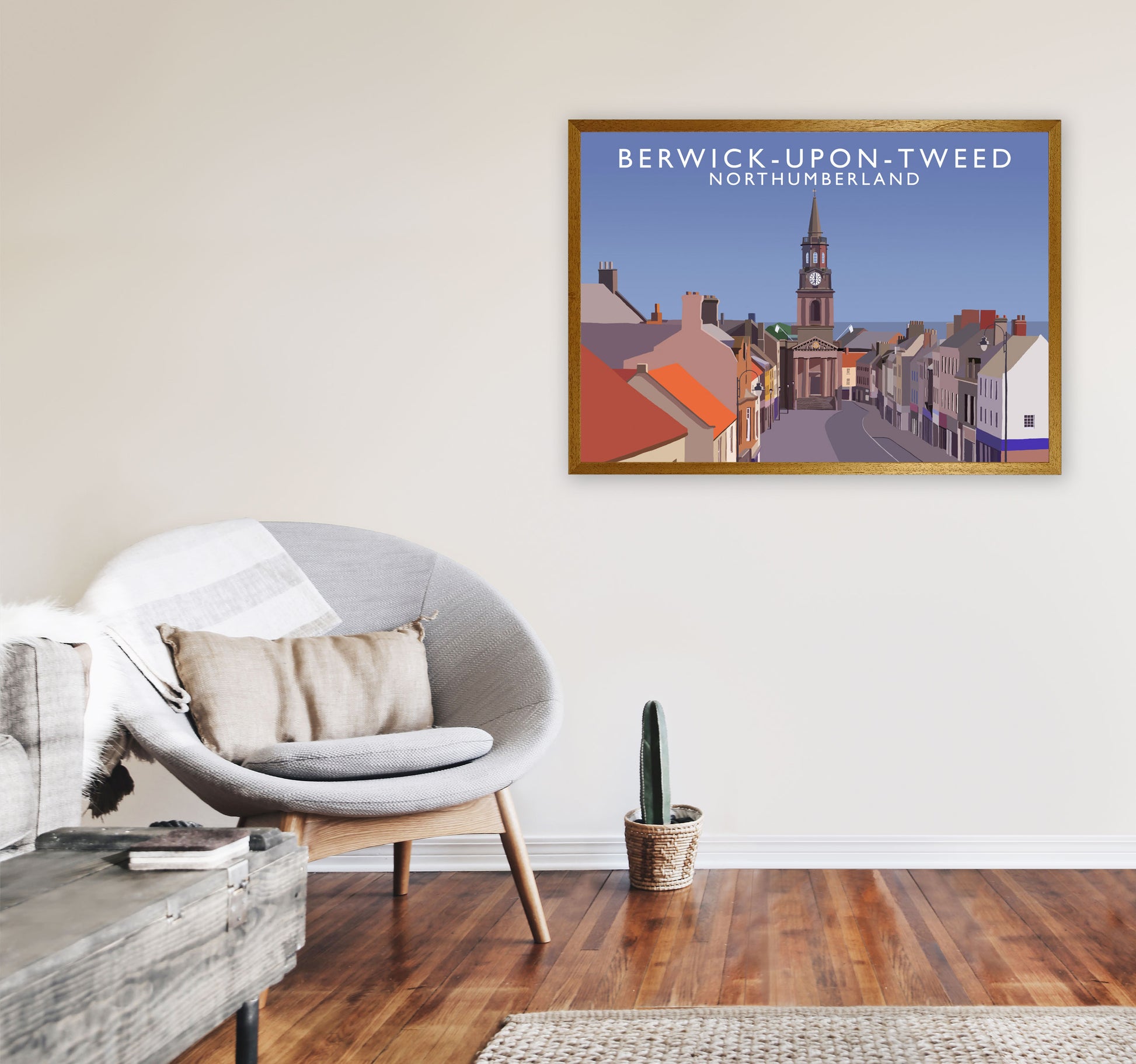 Berwick-Upon-Tweed Northumberland Art Print by Richard O'Neill A1 Print Only