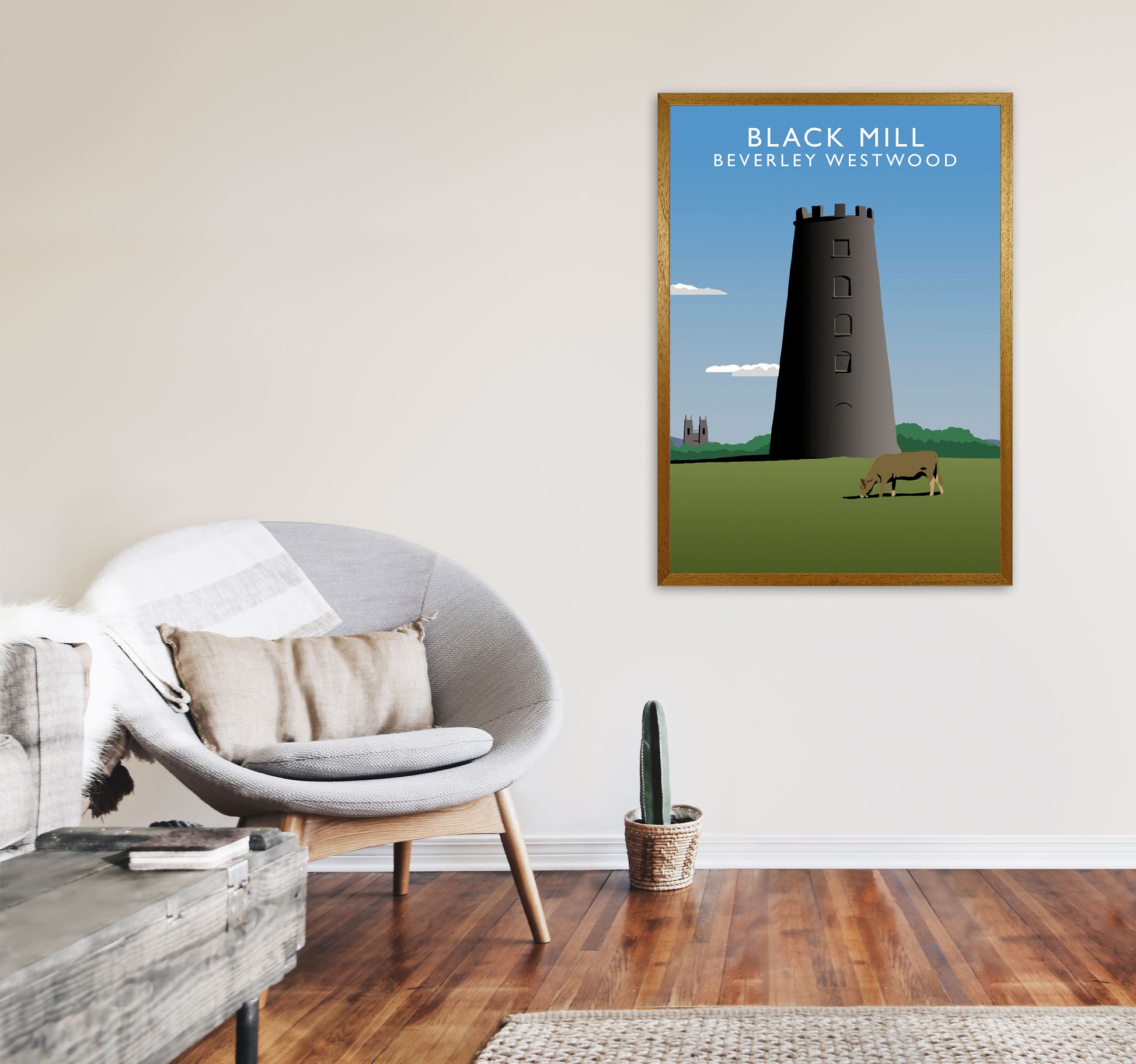 Black Mill Portrait by Richard O'Neill A1 Print Only