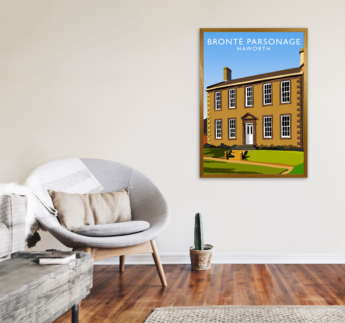 Bronte Parsonage Haworth Art Print by Richard O'Neill A1 Print Only