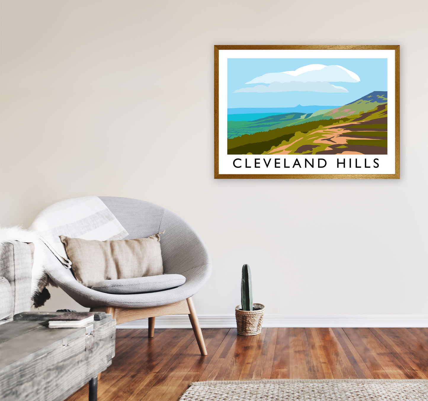 Cleveland Hills by Richard O'Neill A1 Print Only