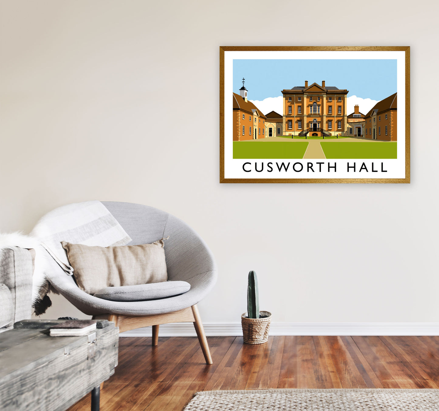 Cusworth Hall Art Print by Richard O'Neill A1 Print Only