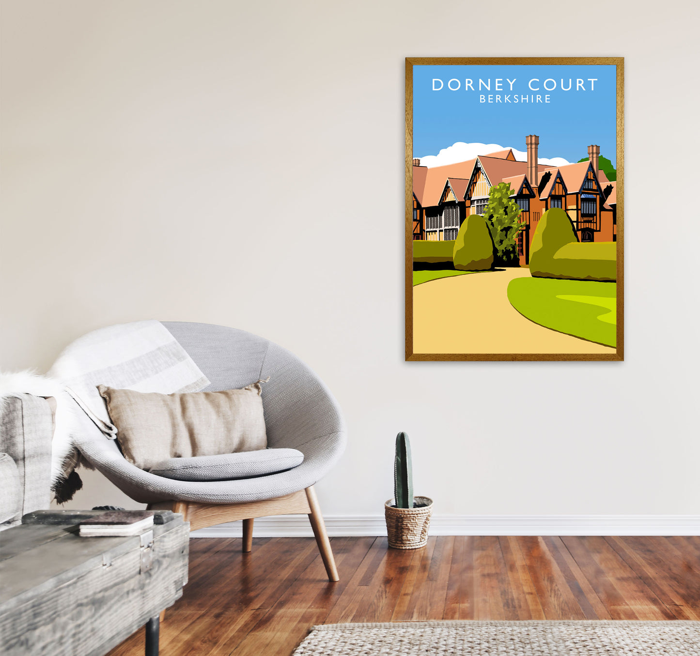 Dorney Court Art Print by Richard O'Neill A1 Print Only