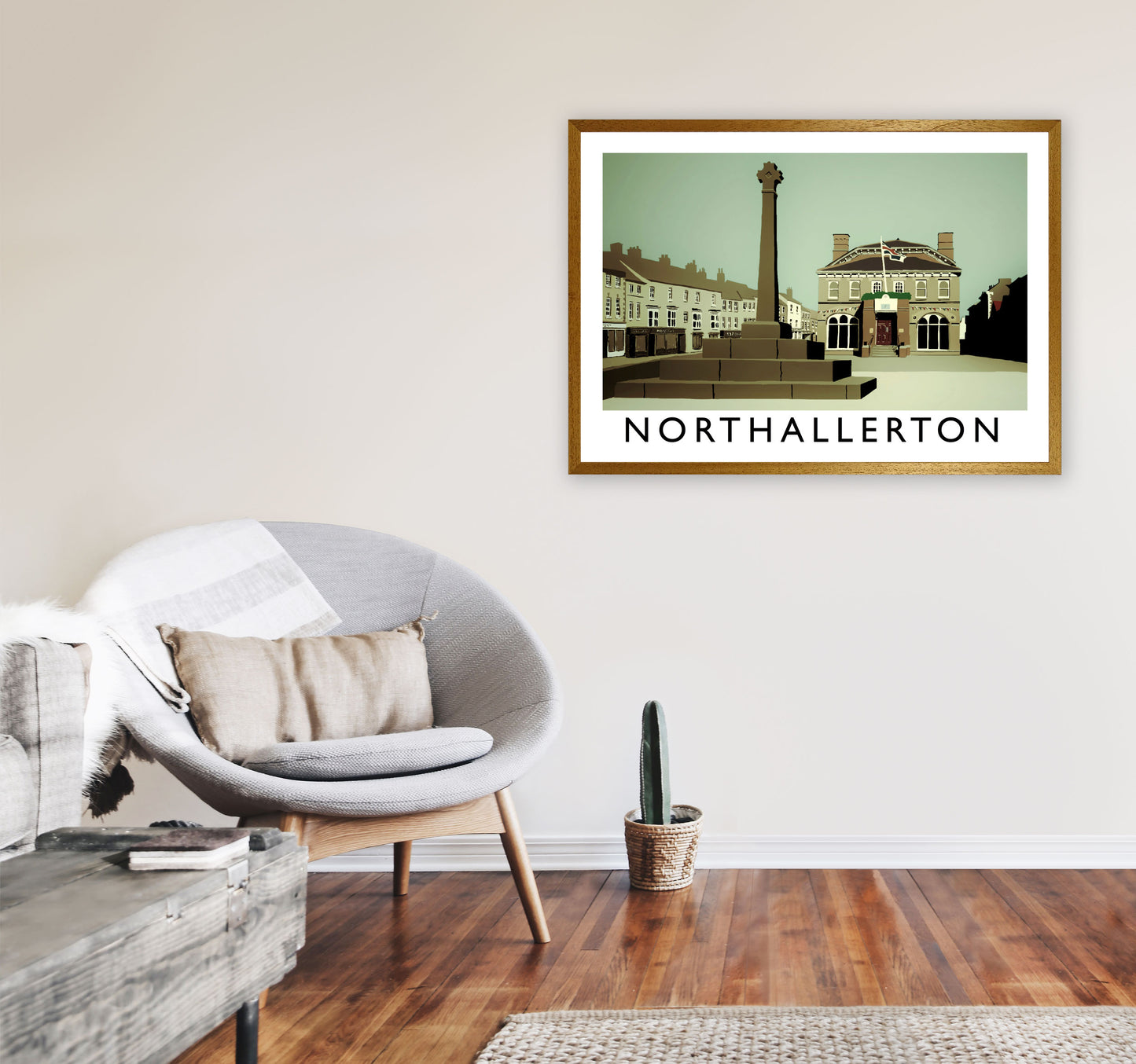 Northallerton Framed Digital Art Print by Richard O'Neill A1 Print Only