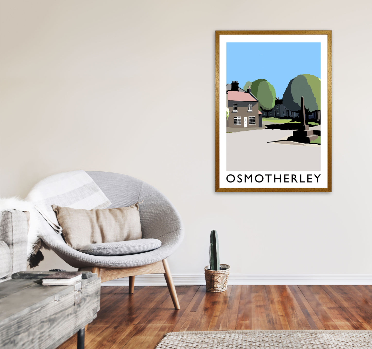 Osmotherley PortraitTravel Art Print by Richard O'Neill, Framed Wall Art A1 Print Only