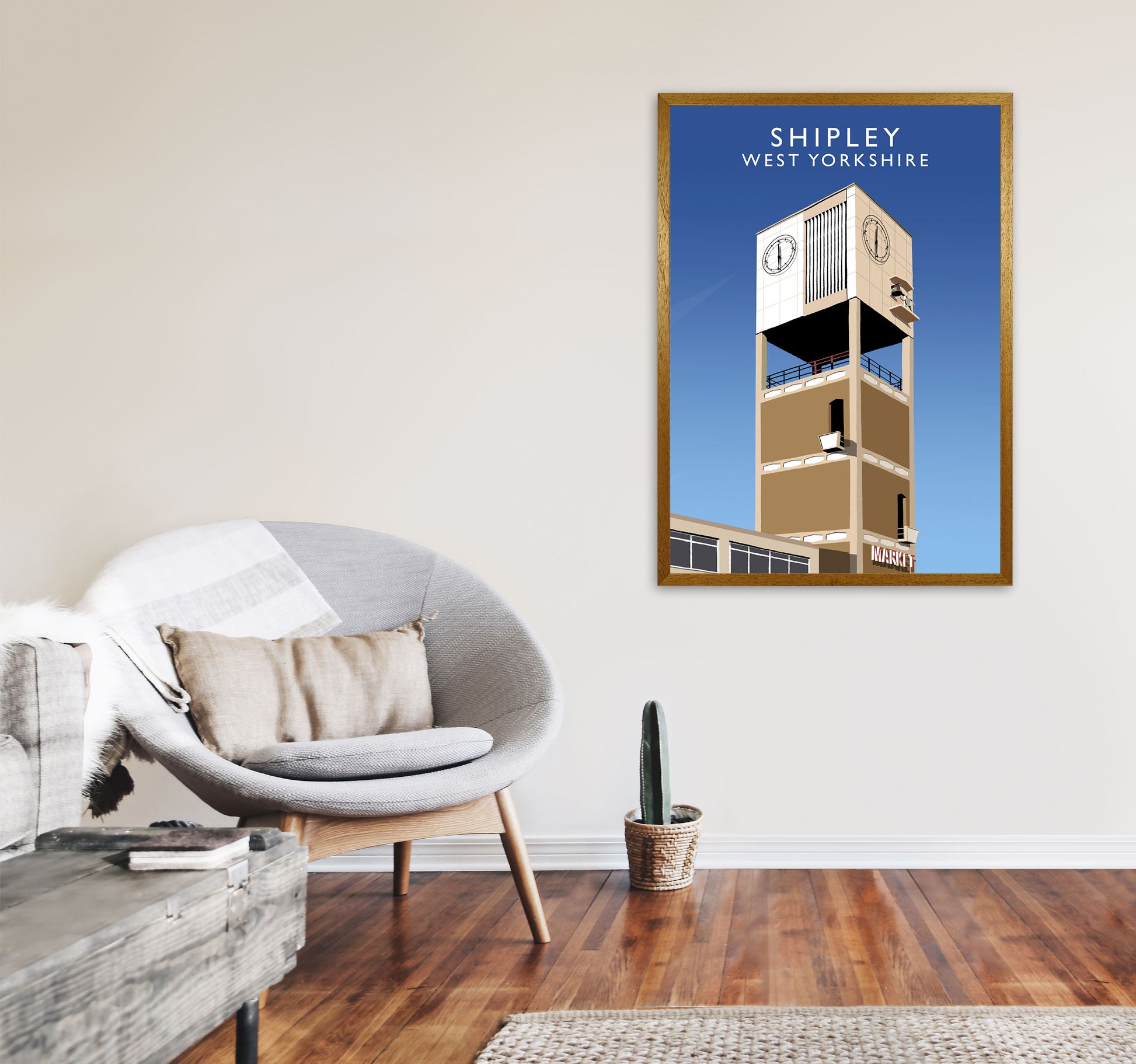 Shipley West Yorkshire Framed Digital Art Print by Richard O'Neill A1 Print Only