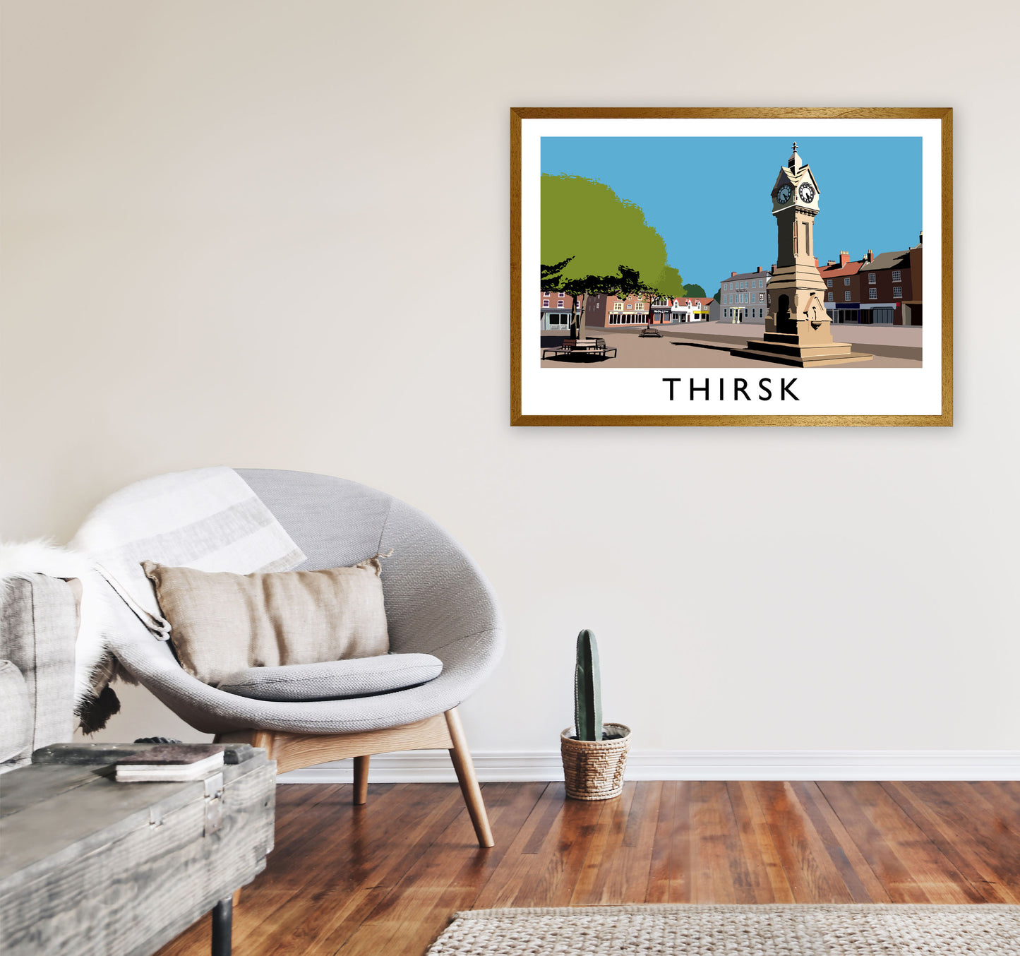 Thirsk Framed Digital Art Print by Richard O'Neill, Framed Wall Art A1 Print Only