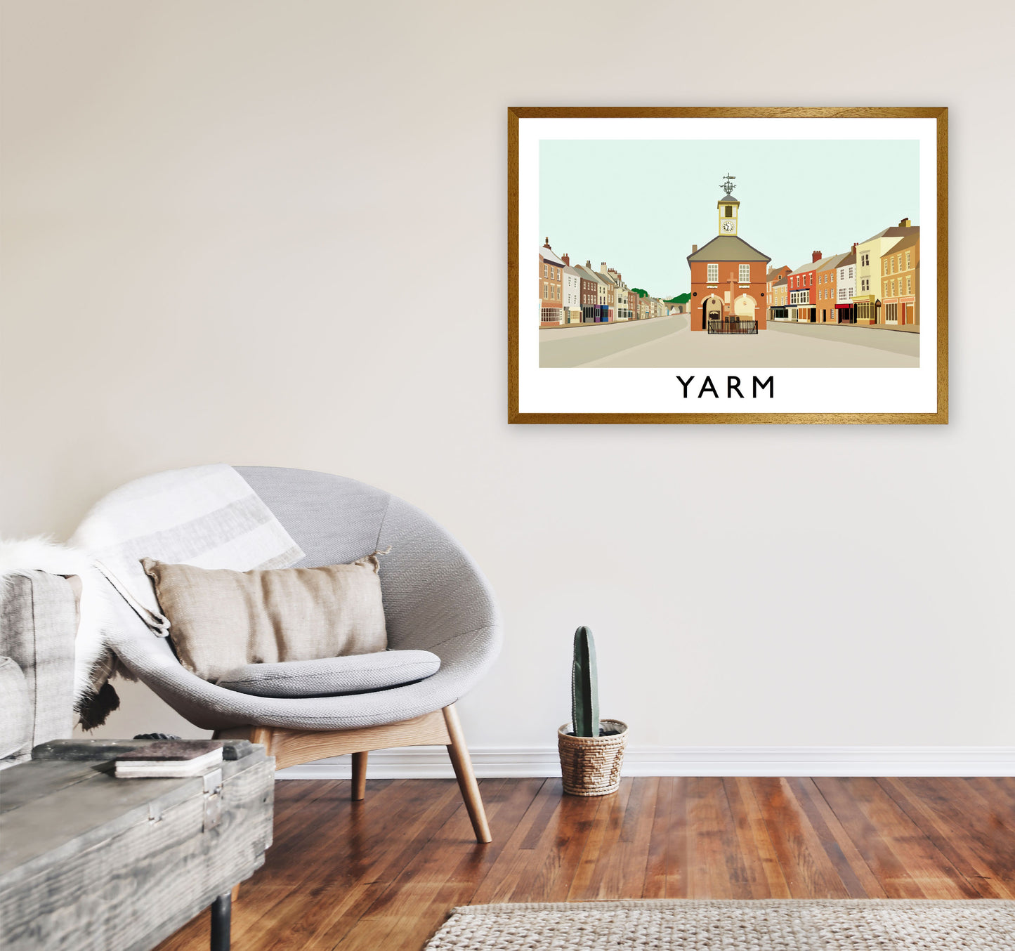 Yarm Art Print by Richard O'Neill, Framed Wall Art A1 Print Only