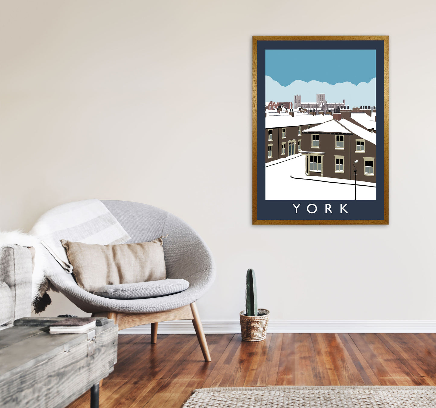 York Digital Art Print by Richard O'Neill, Framed Wall Art A1 Print Only