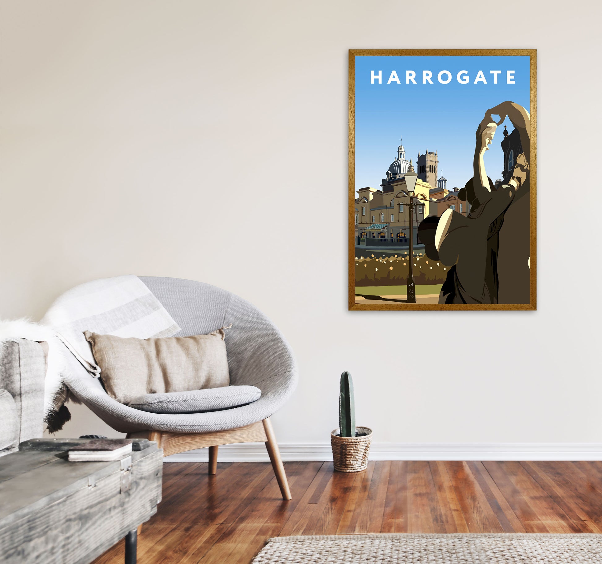 Harrogate Art Print by Richard O'Neill, Framed Wall Art A1 Print Only