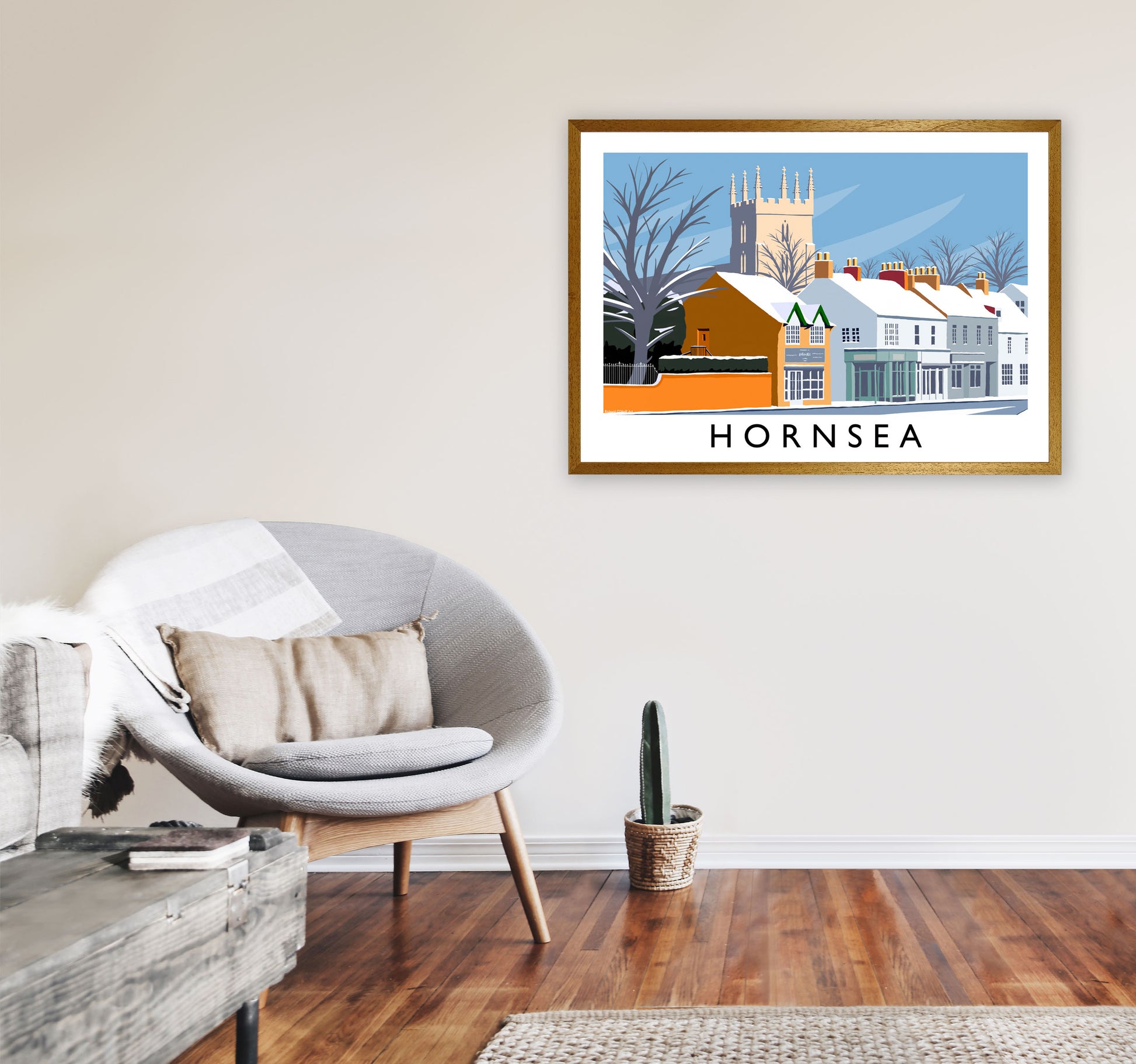 Hornsea (snow) by Richard O'Neill A1 Print Only