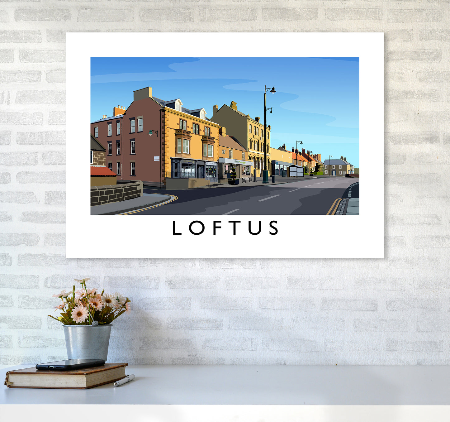 Loftus 3 Art Print by Richard O'Neill A1 Black Frame