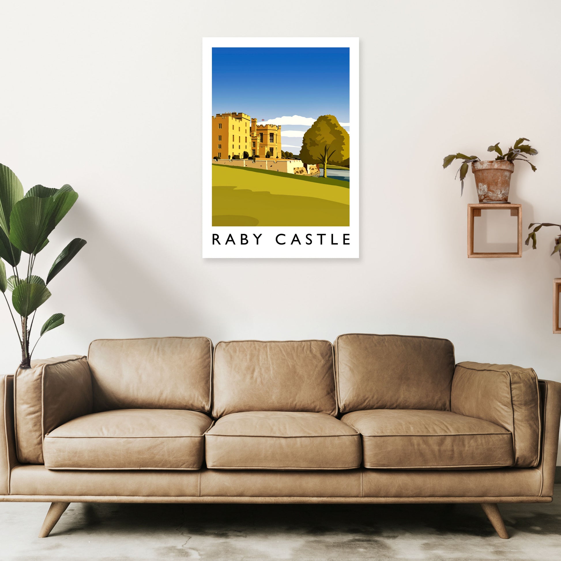 Raby Castle 2 Portrait Travel Art Print by Richard O'Neill A1 Black Frame