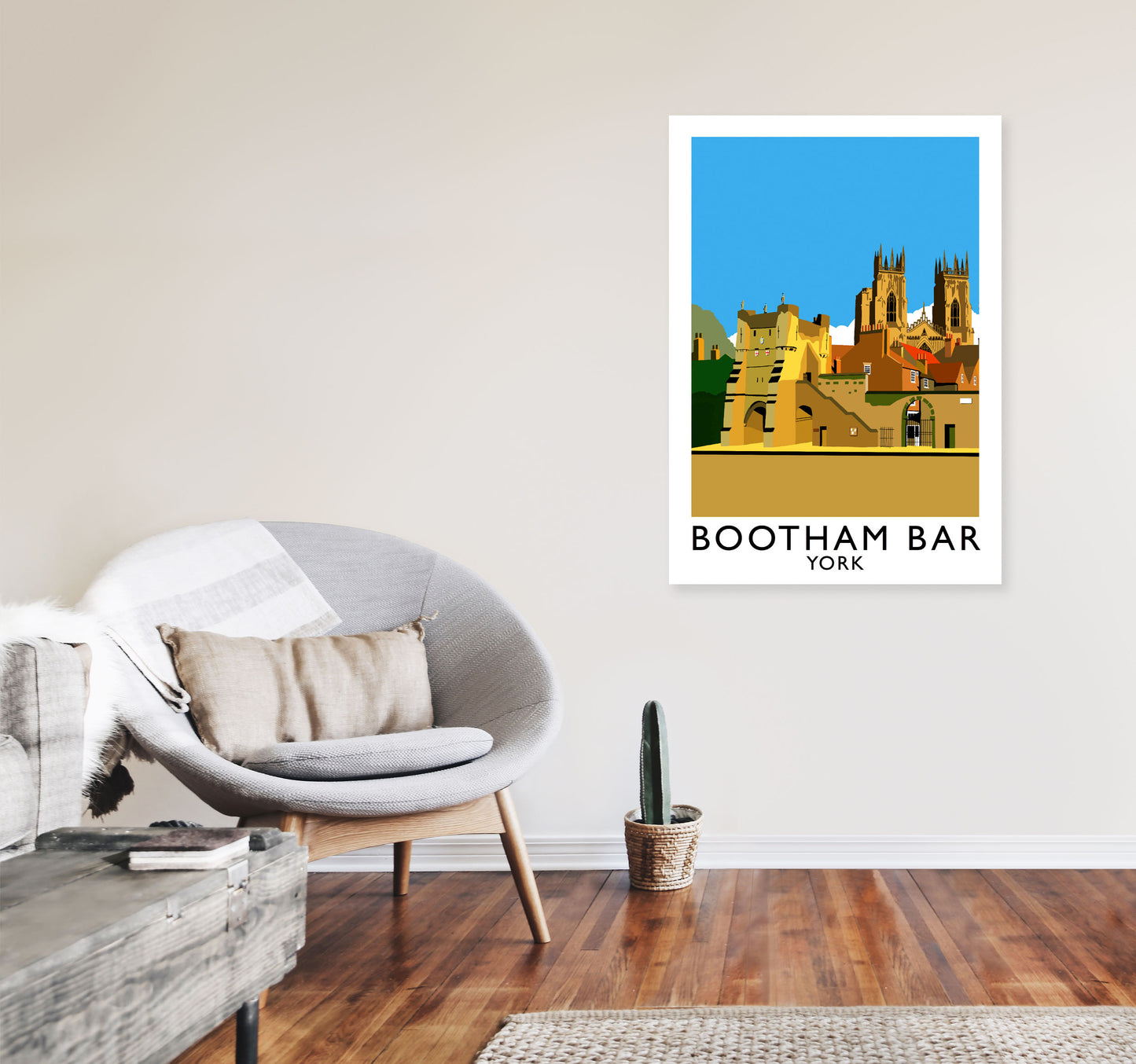 Bootham Bar York Framed Digital Art Print by Richard O'Neill A1 Black Frame