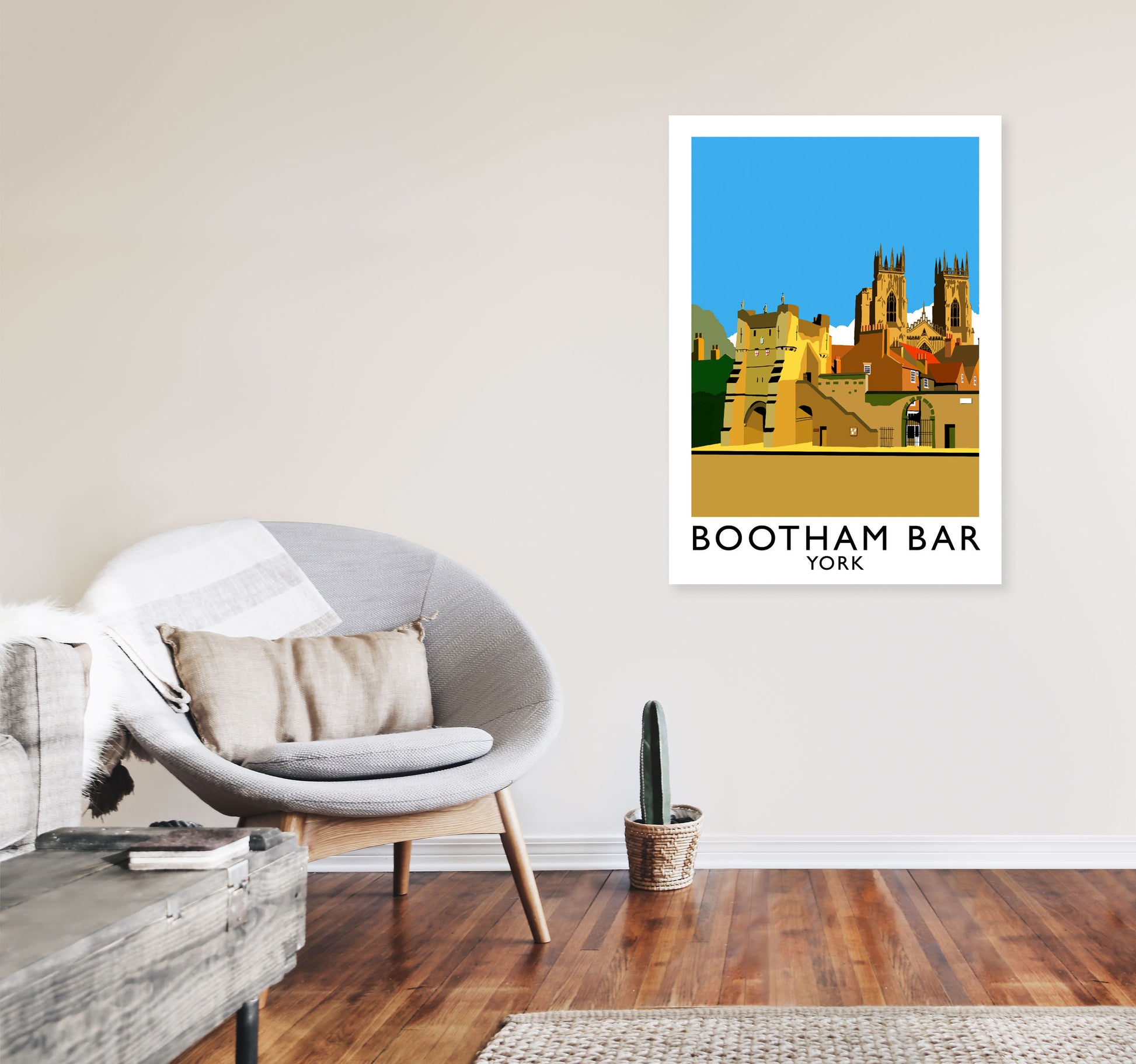 Bootham Bar York Framed Digital Art Print by Richard O'Neill A1 Black Frame