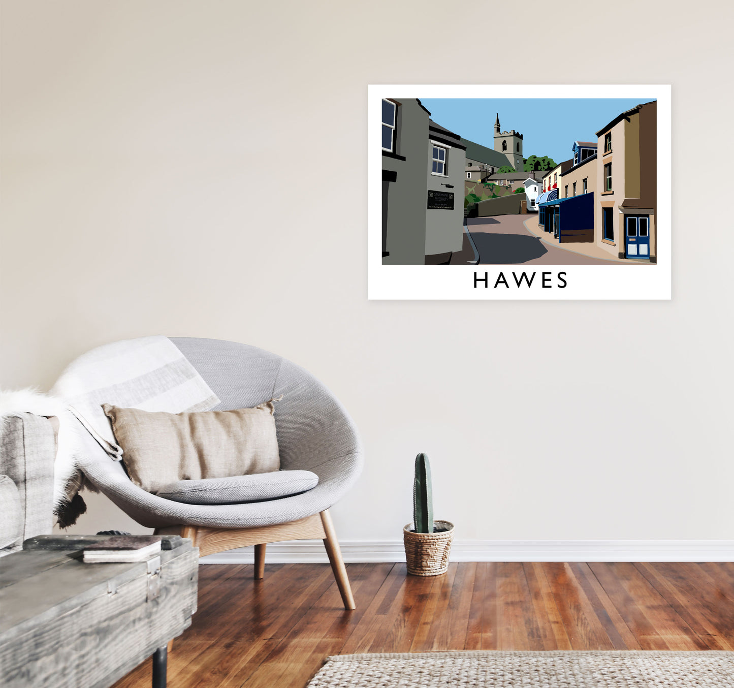 Hawes Art Print by Richard O'Neill A1 Black Frame