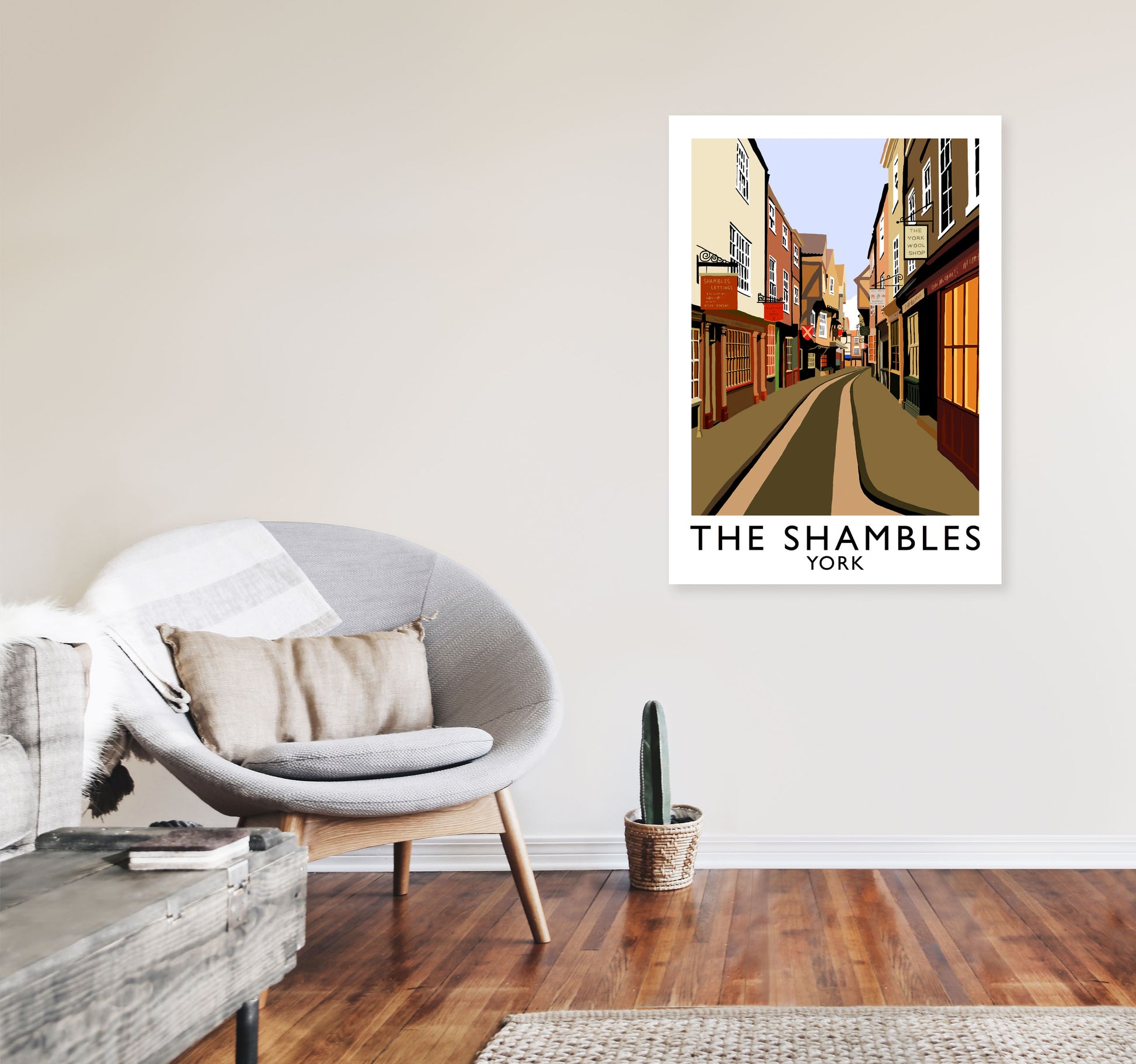 The Shambles York Framed Digital Art Print by Richard O'Neill A1 Black Frame