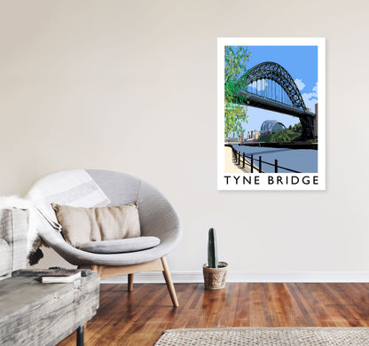 Tyne Bridge Art Print by Richard O'Neill A1 Black Frame