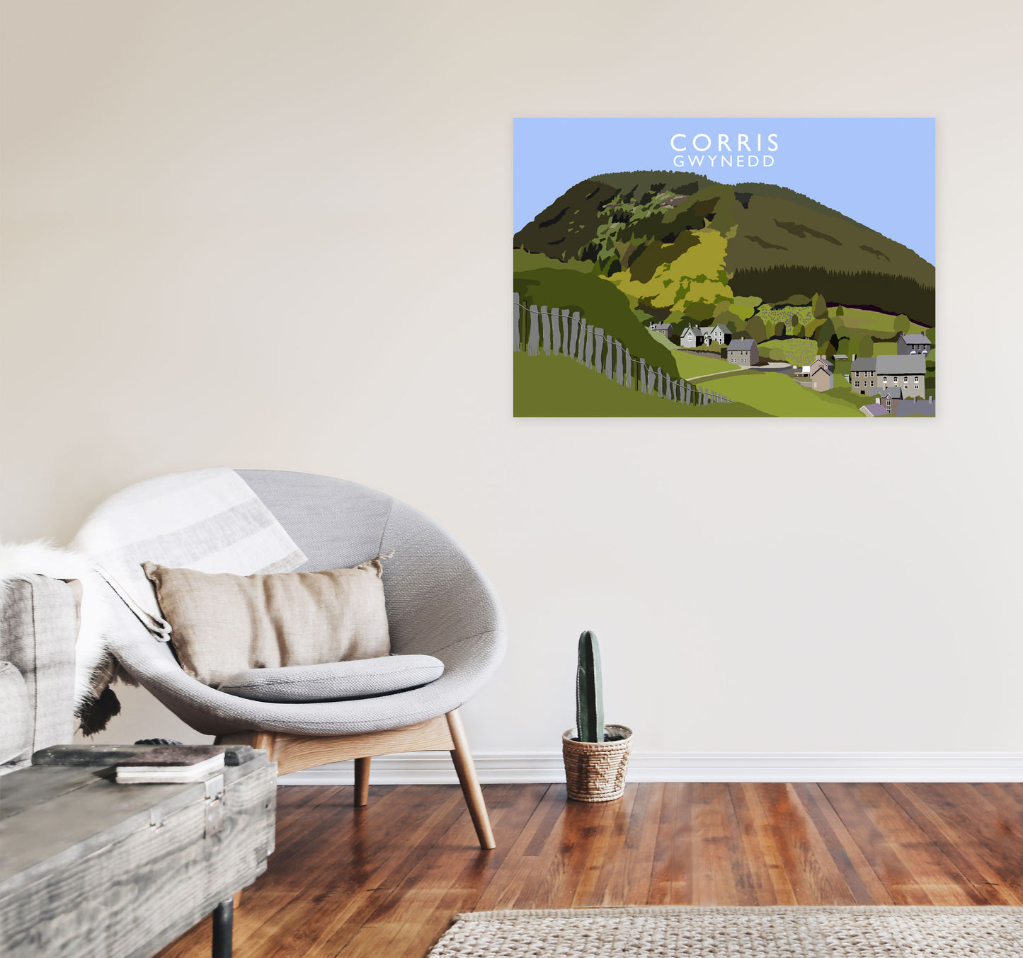 Corris by Richard O'Neill A1 Black Frame