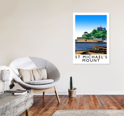 St Michael's Mount by Richard O'Neill A1 Black Frame
