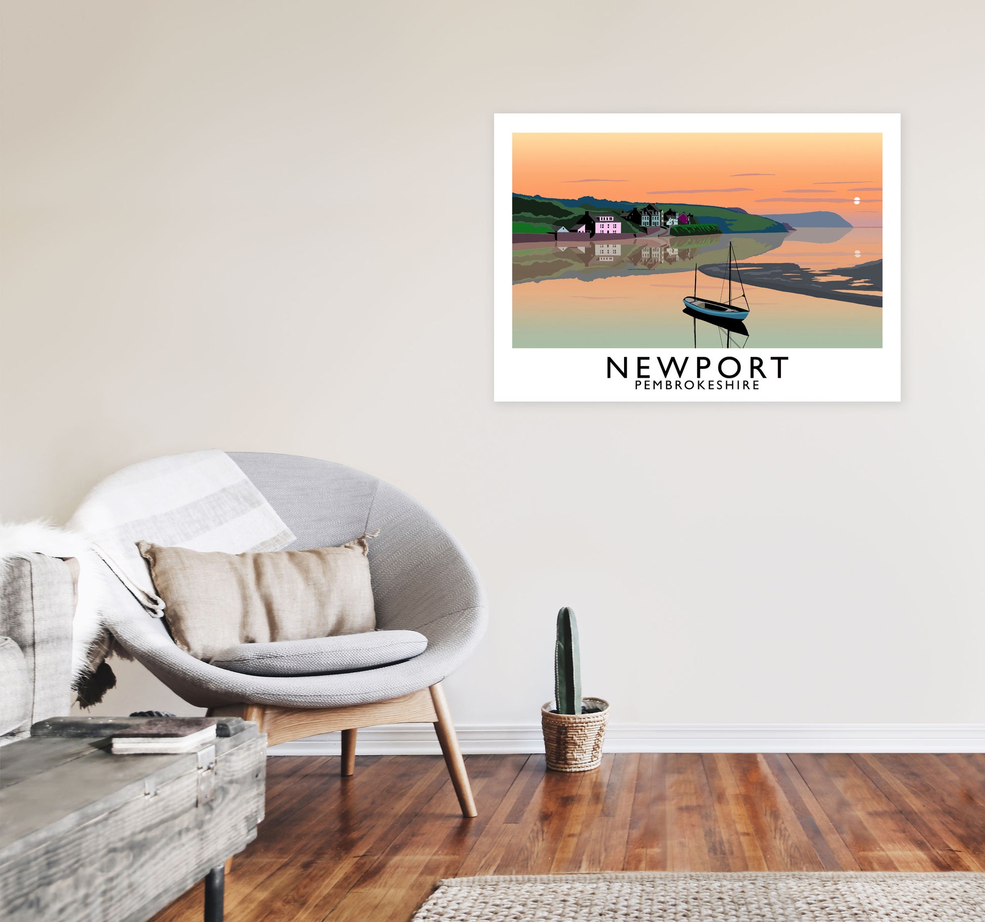 Newport by Richard O'Neill A1 Black Frame