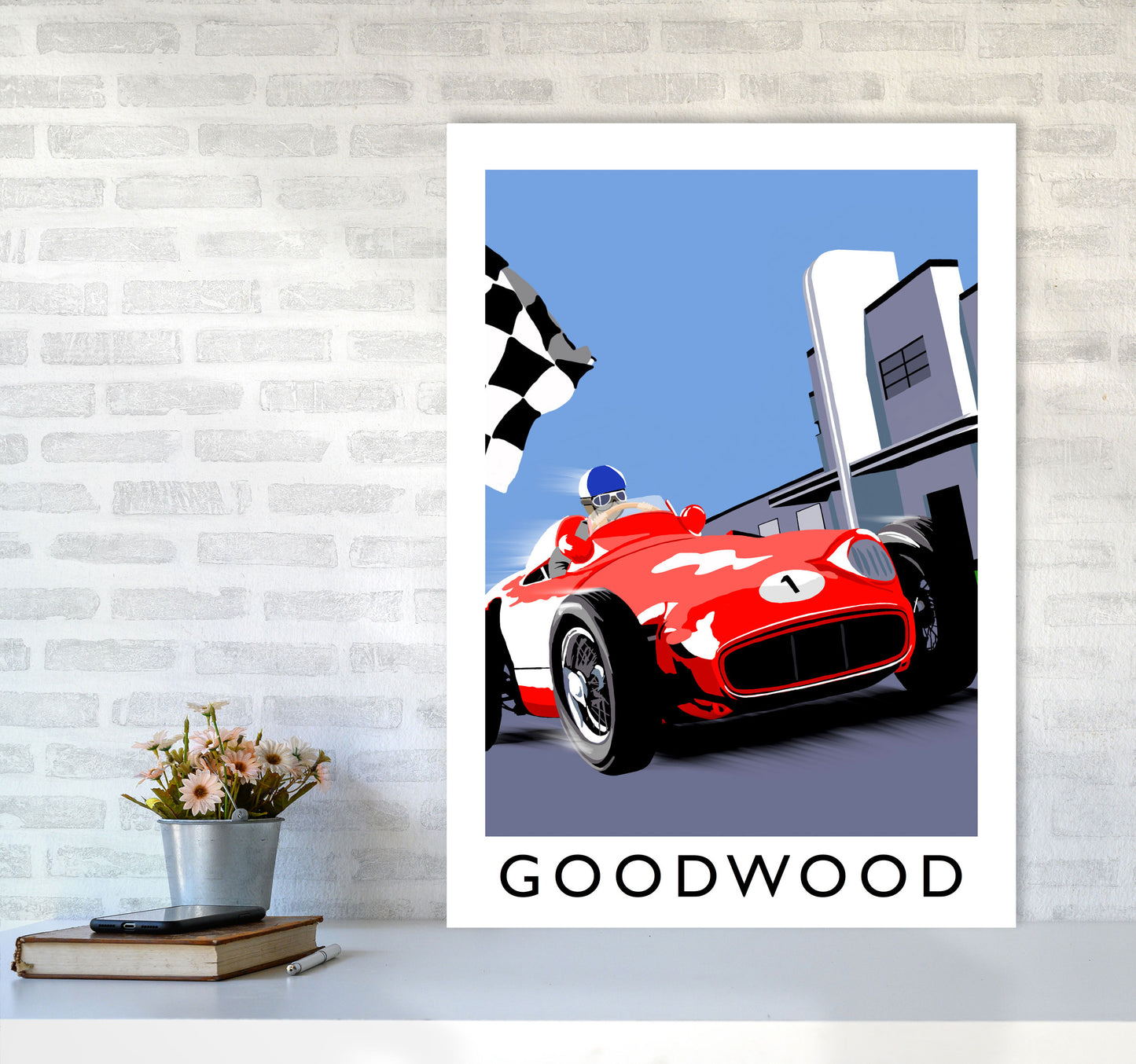 Goodwood by Richard O'Neill A1 Black Frame