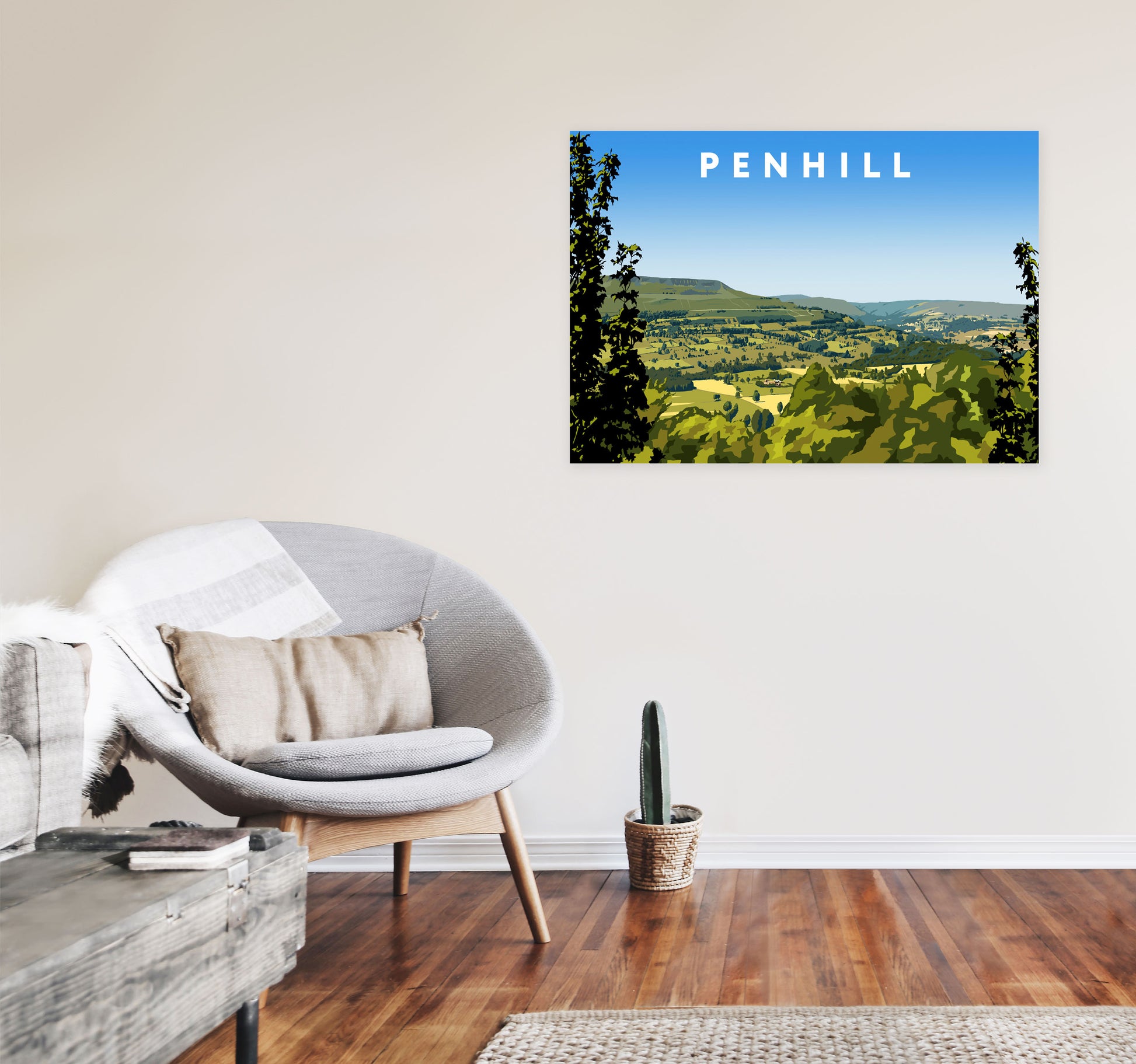 Penhill2 by Richard O'Neill A1 Black Frame