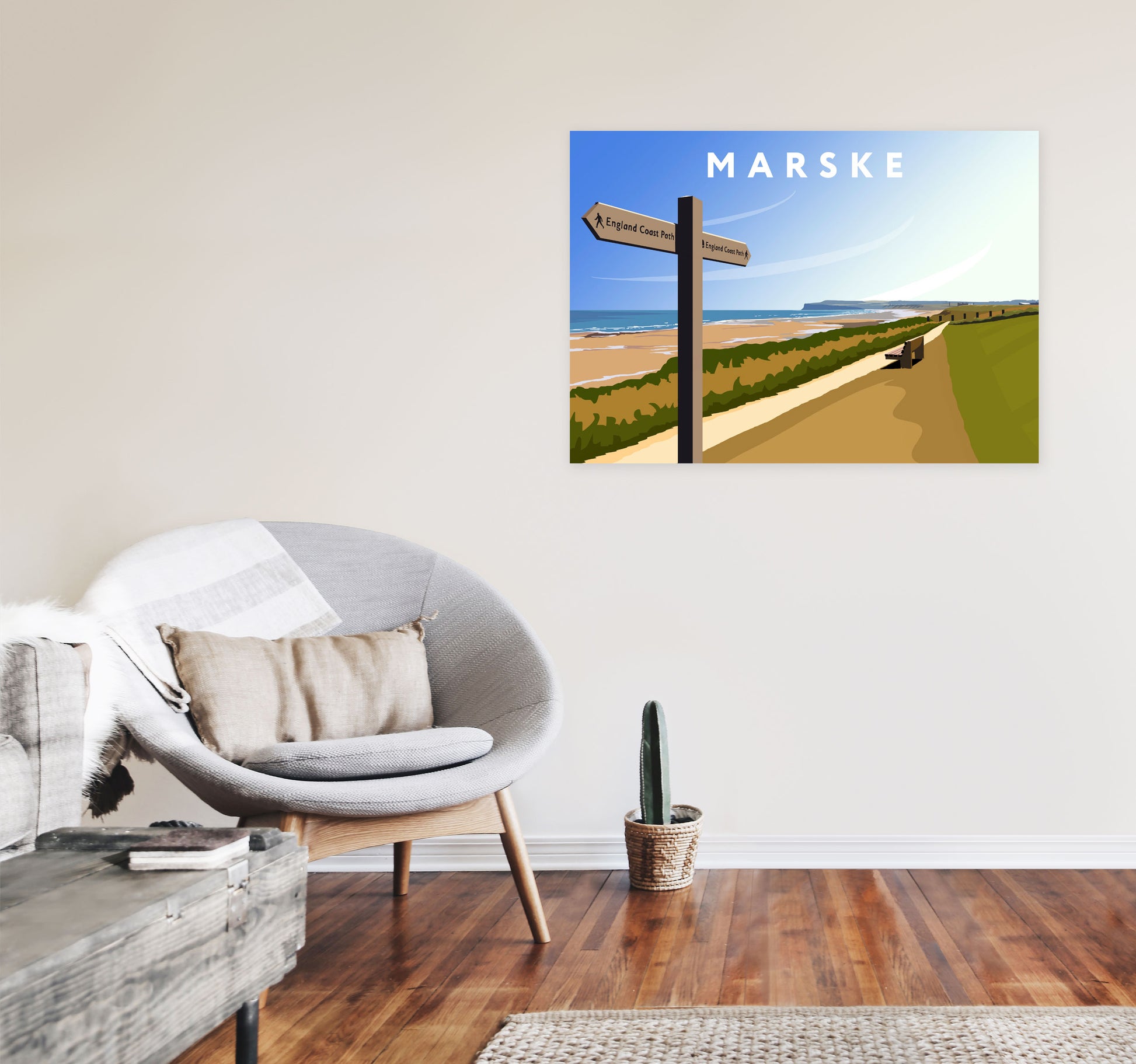 Marske by Richard O'Neill A1 Black Frame