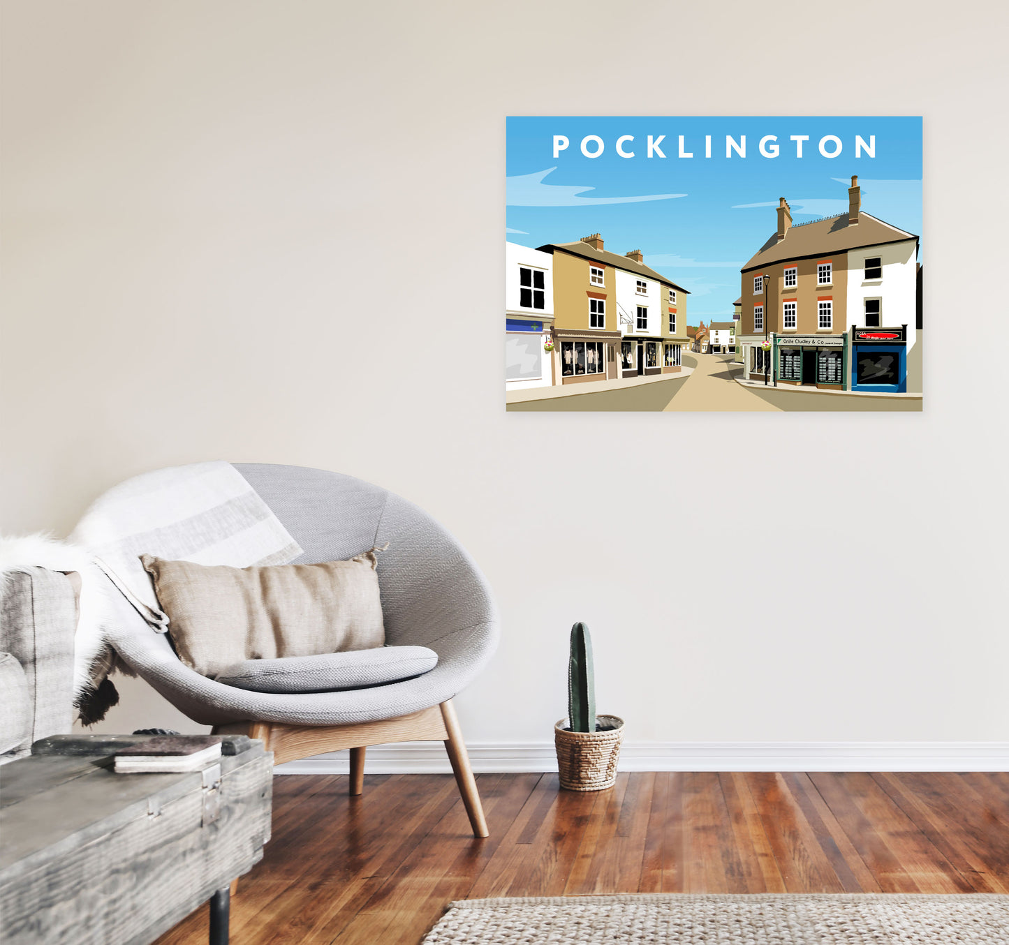 Pocklington by Richard O'Neill A1 Black Frame