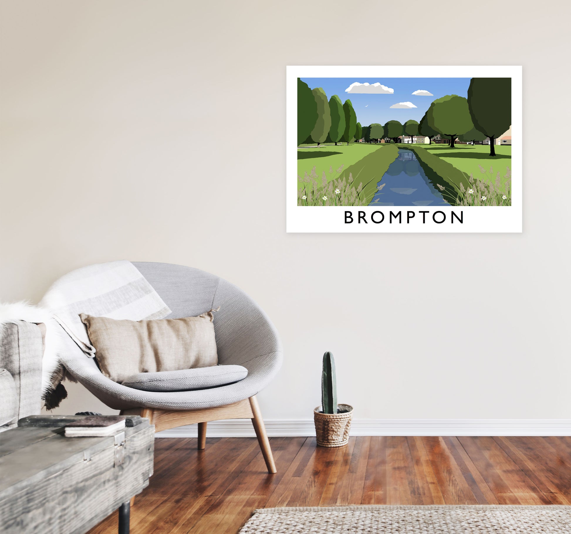 Brompton Art Print by Richard O'Neill A1 Black Frame