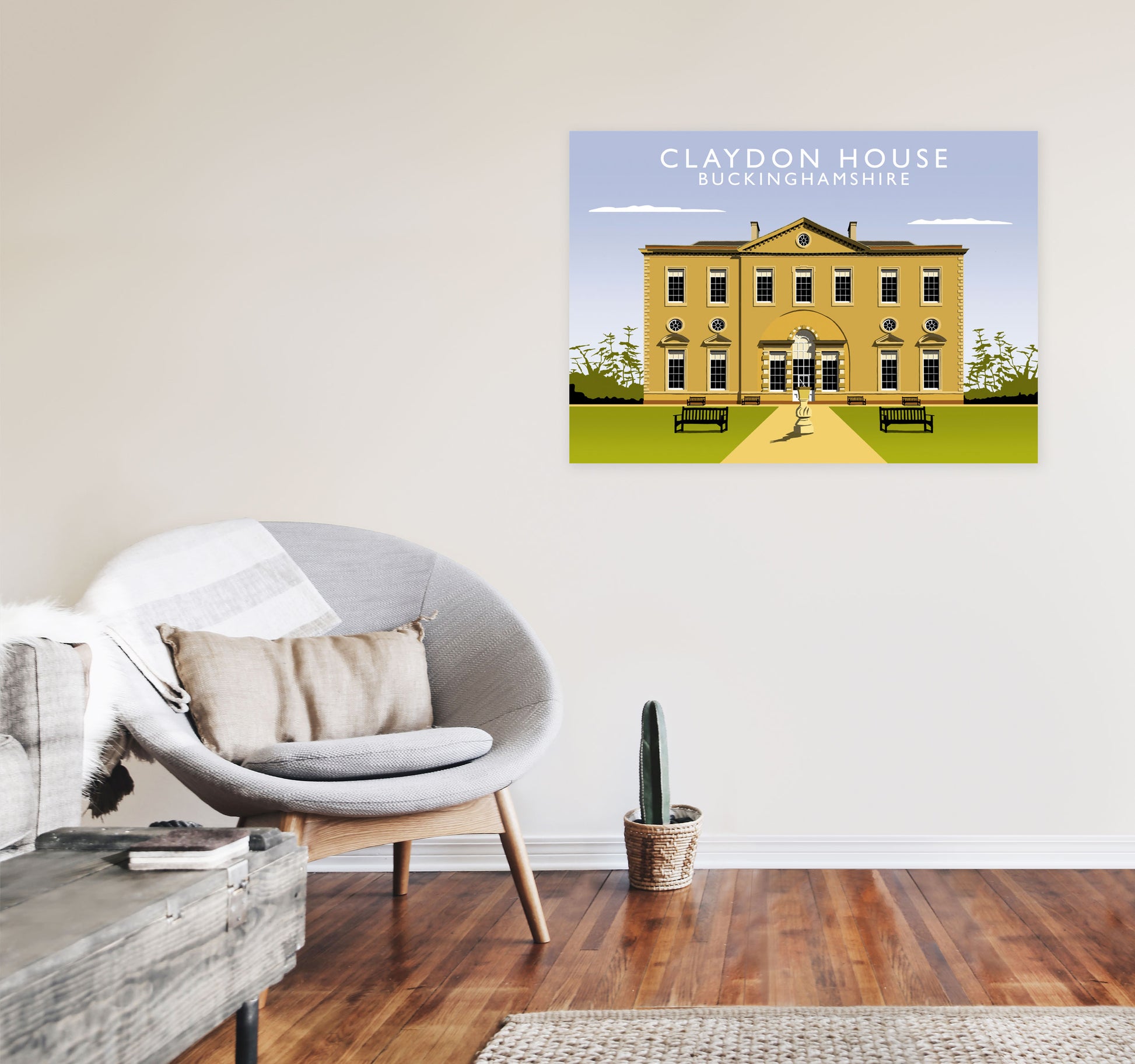 Claydon House by Richard O'Neill A1 Black Frame