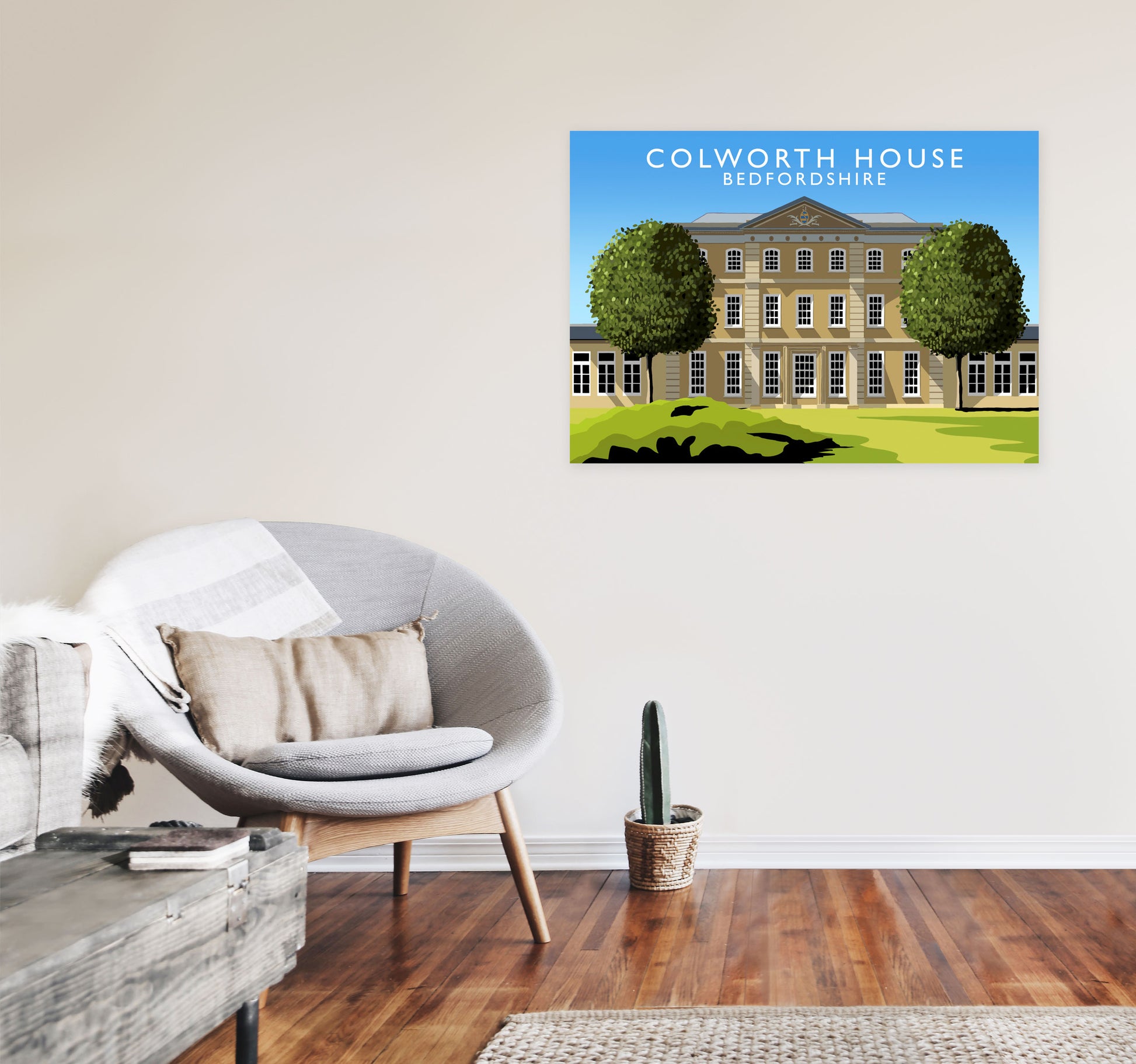 Colworth House by Richard O'Neill A1 Black Frame