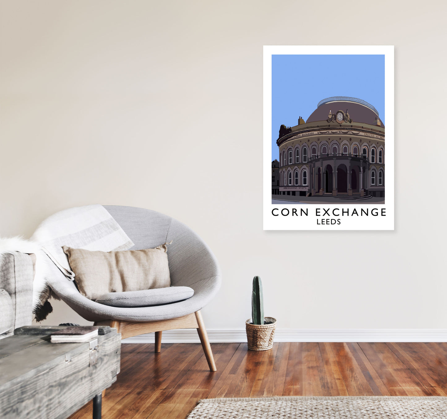 Corn Exchange Portrait by Richard O'Neill A1 Black Frame