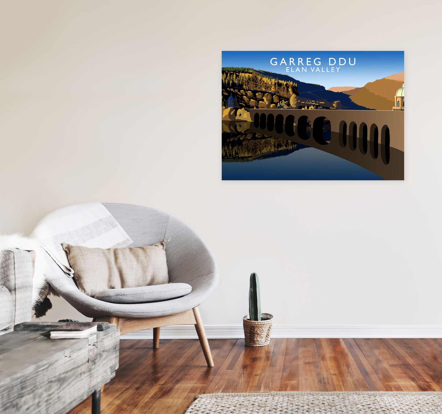 Garreg Ddu by Richard O'Neill A1 Black Frame