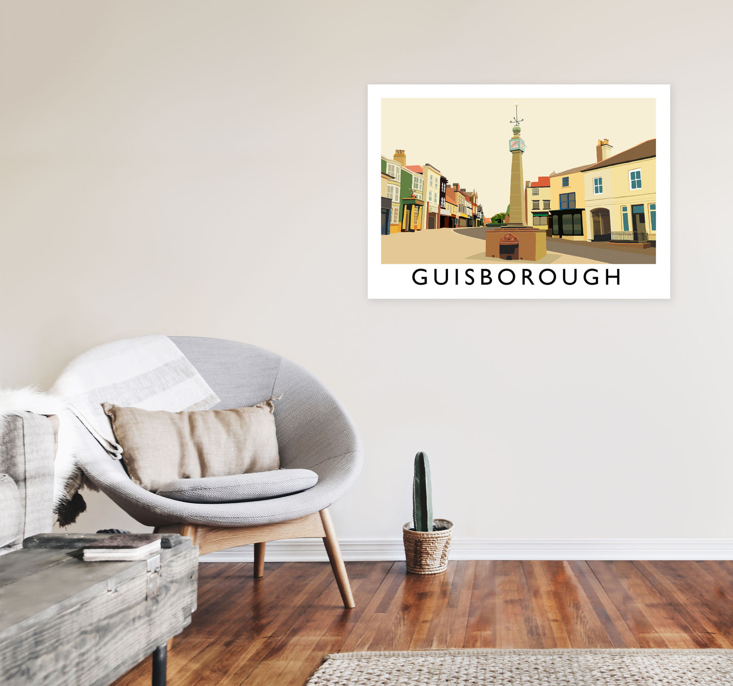 Guisborough by Richard O'Neill A1 Black Frame