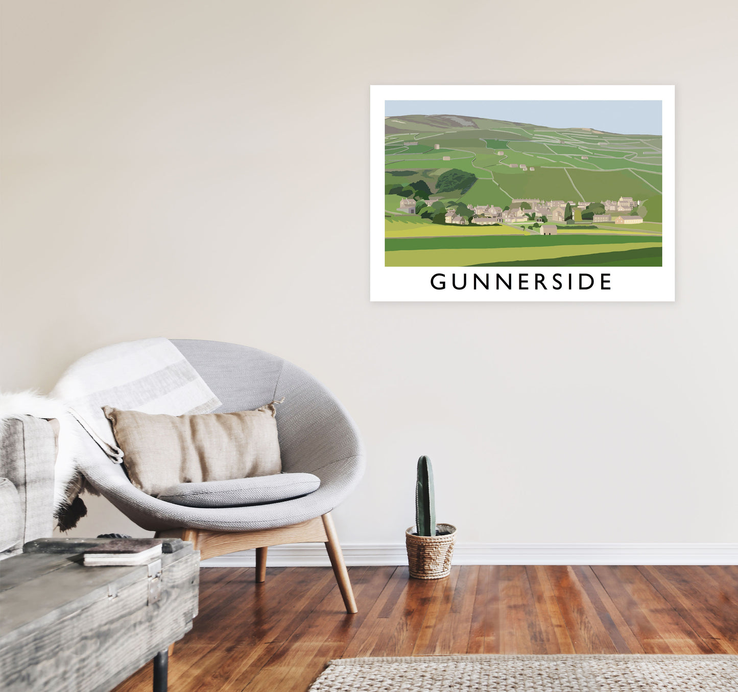 Gunnerside by Richard O'Neill A1 Black Frame