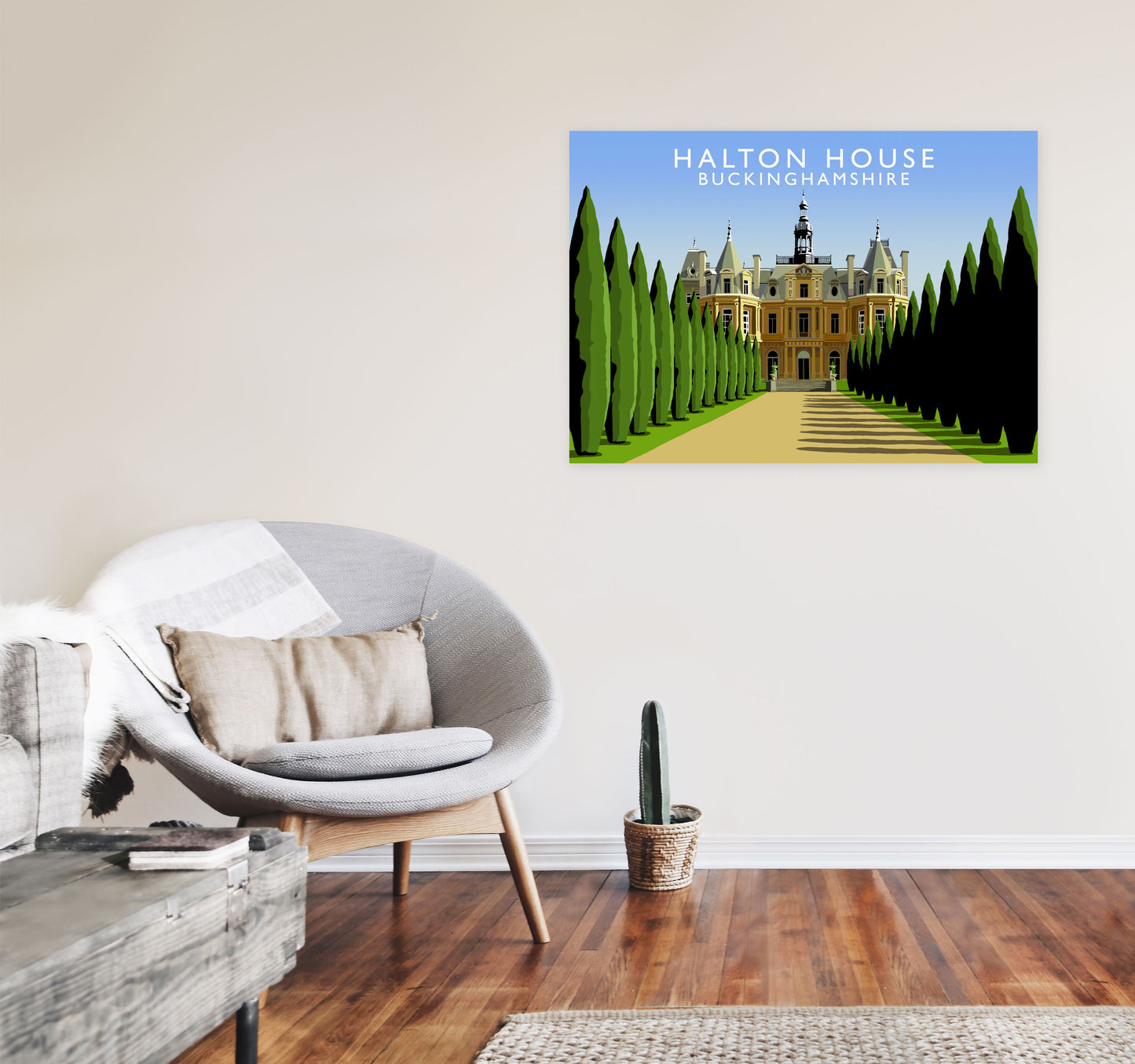 Halton House by Richard O'Neill A1 Black Frame