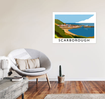 Scarborough Art Print by Richard O'Neill, Framed Wall Art A1 Black Frame