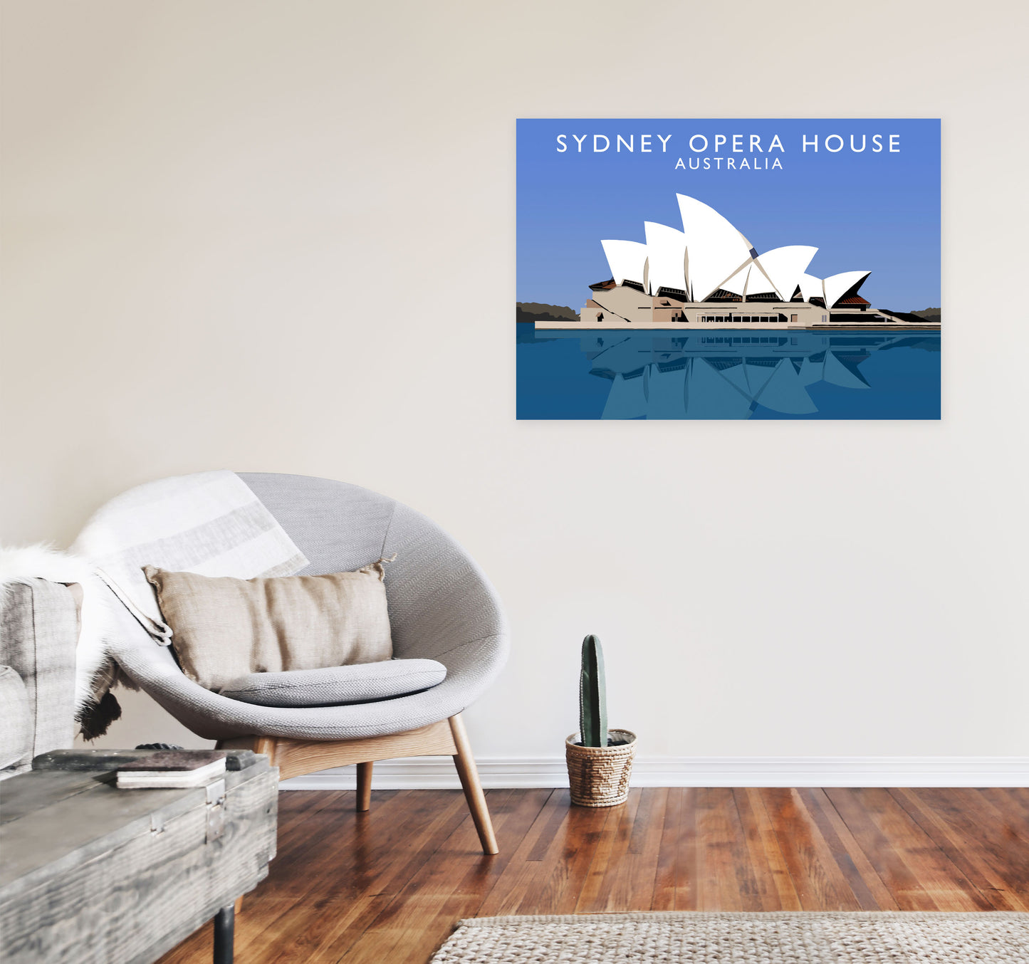 Sydney Opera House Australia Framed Digital Art Print by Richard O'Neill A1 Black Frame