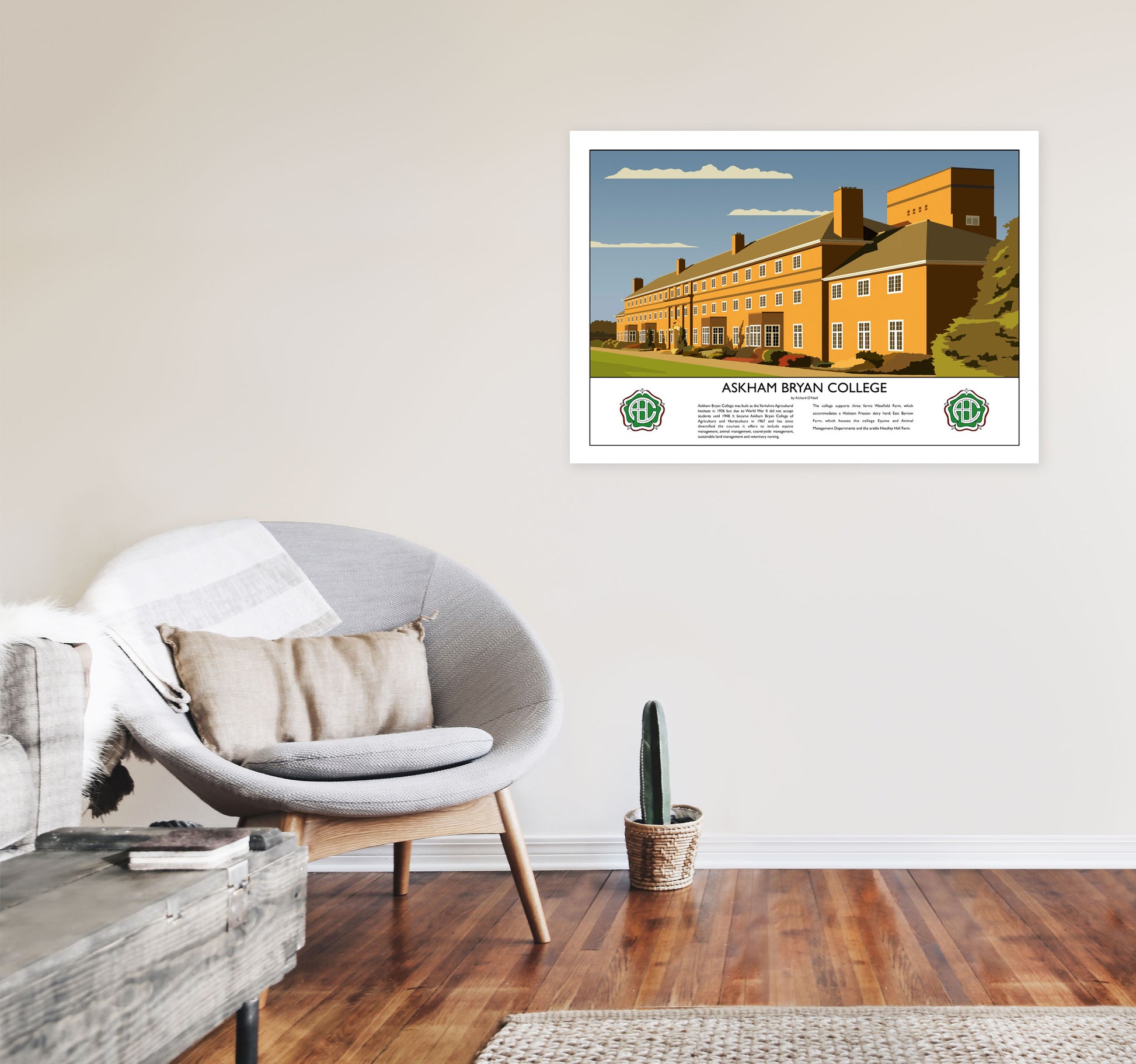 Askham Bryan College V2 by Richard O'Neill A1 Black Frame