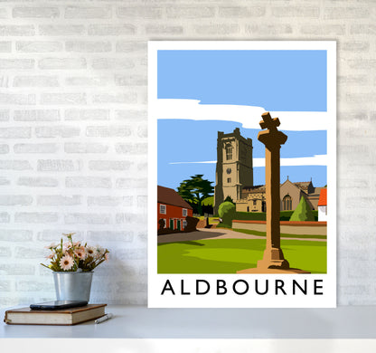 Aldbourne portrait by Richard O'Neill A1 Black Frame