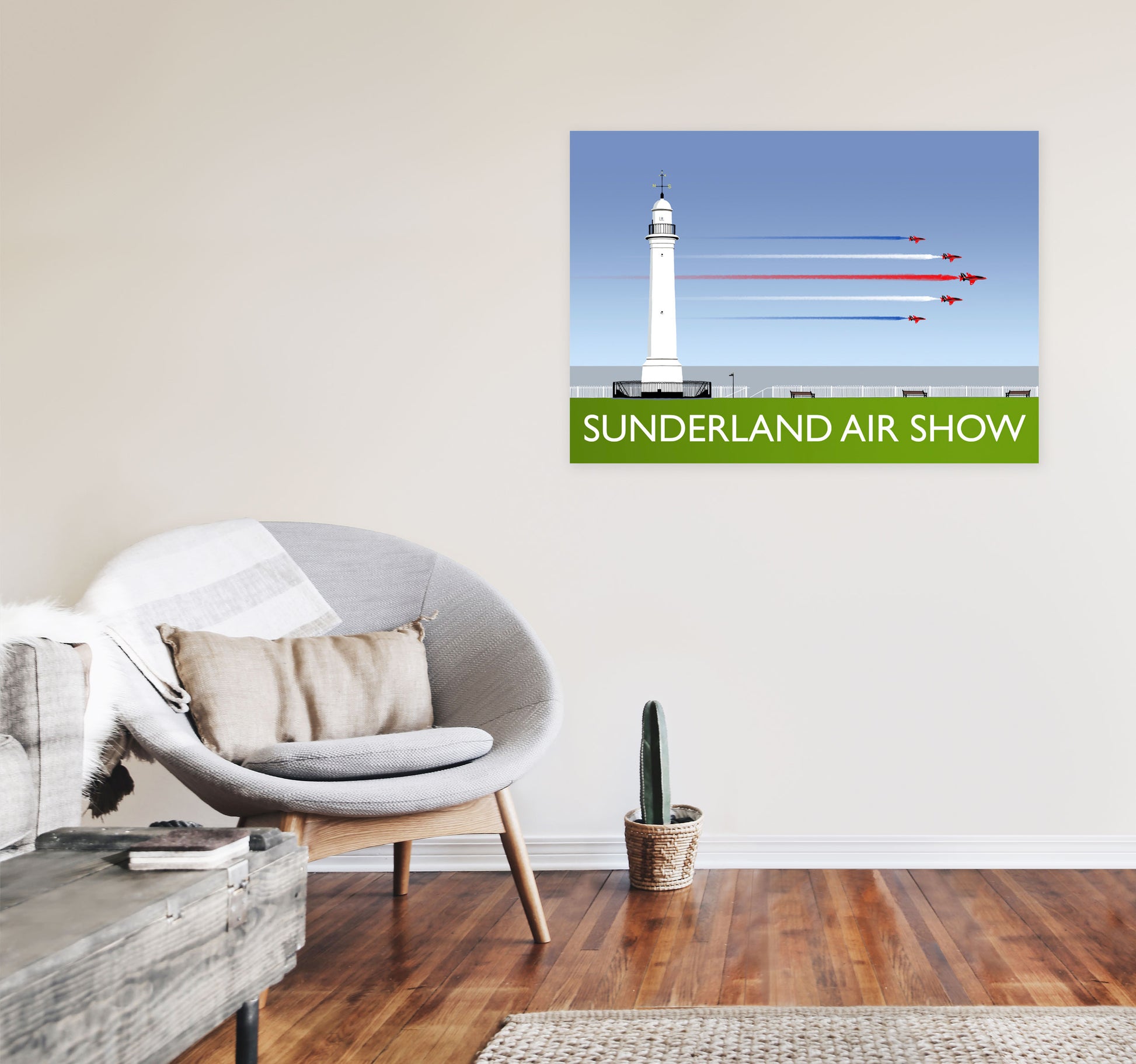 Sunderland AIr Show by Richard O'Neill A1 Black Frame