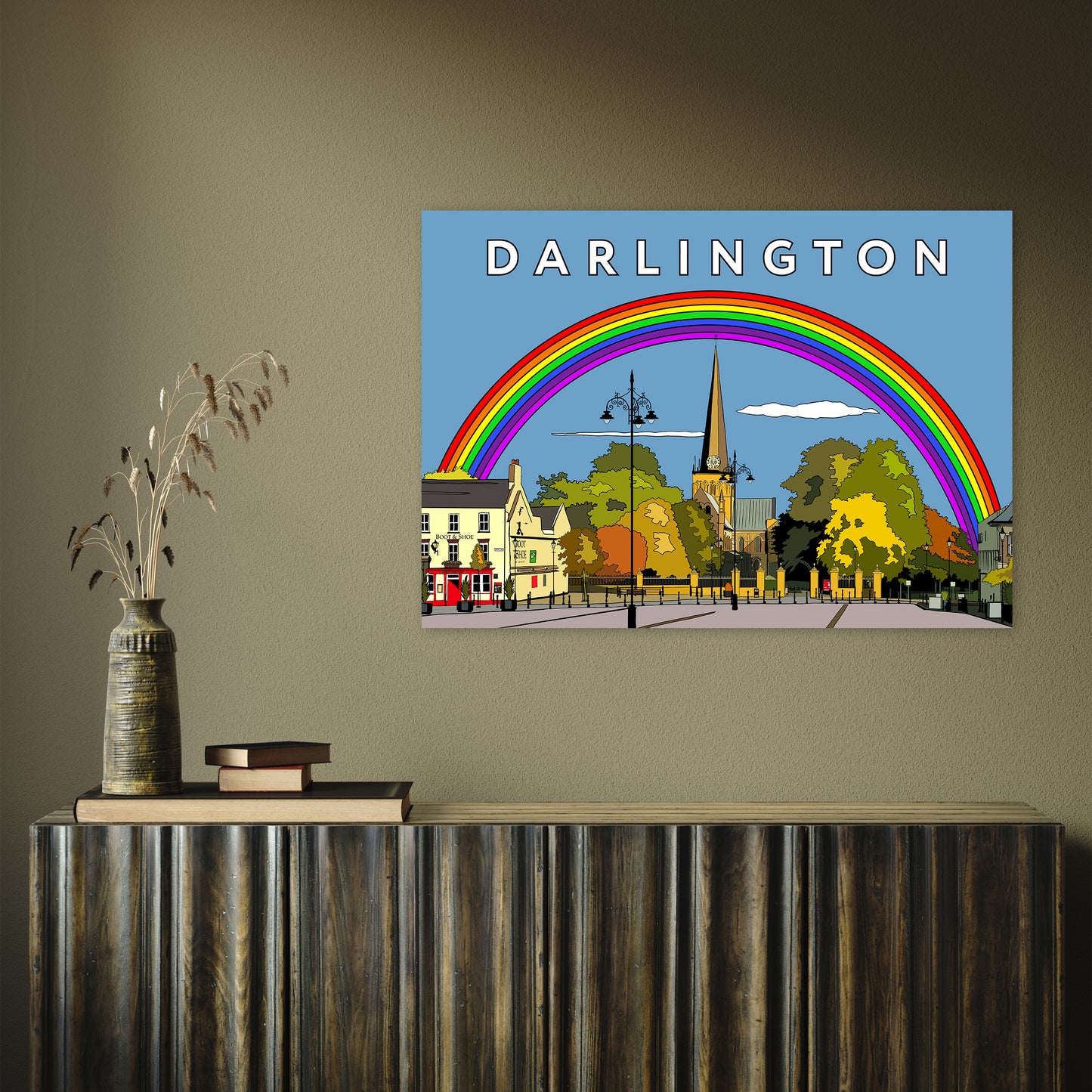 Darlington (St Cuthbert's Church) by Richard O'Neill A1 Print Only