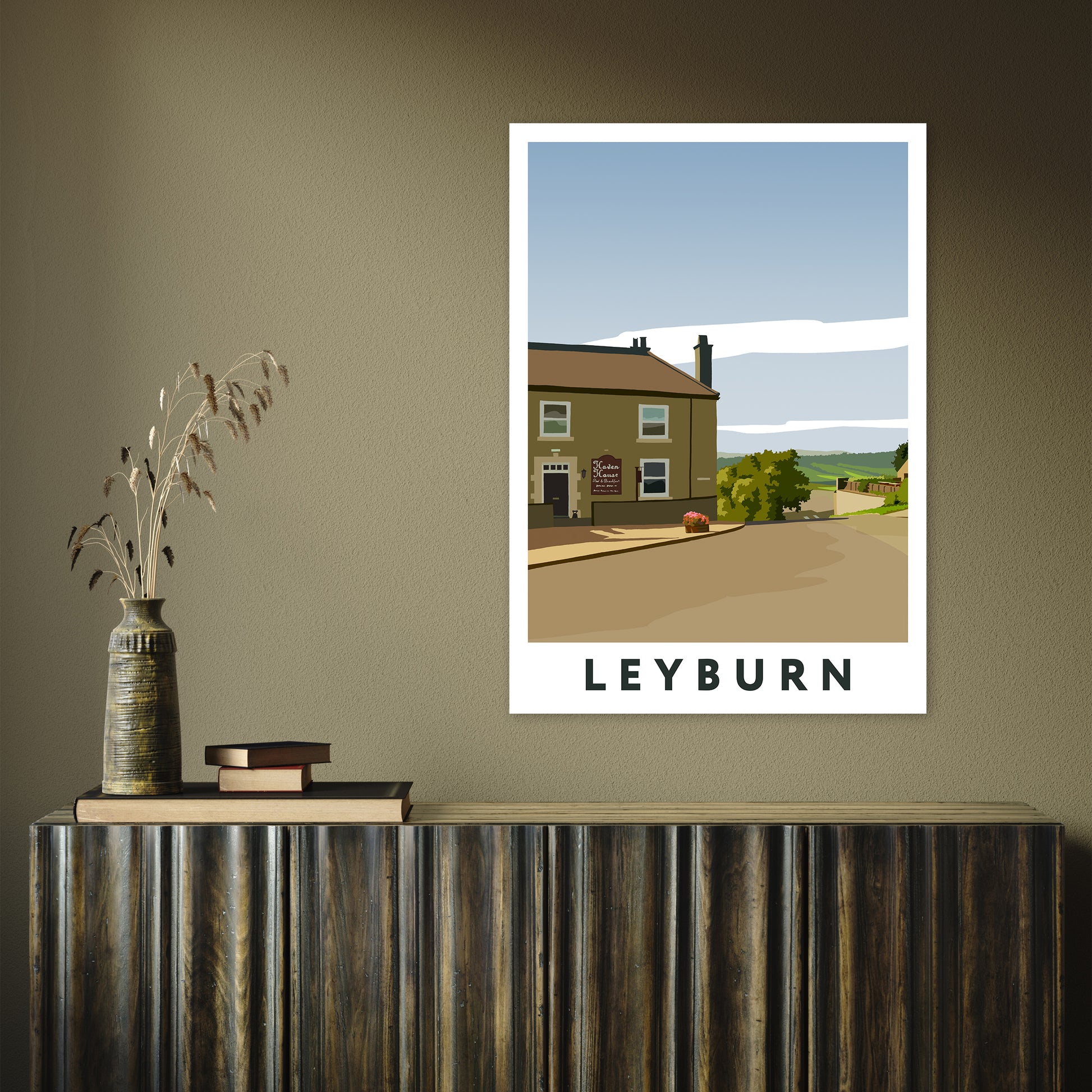 Leyburn 4 portrait by Richard O'Neill A1 Print Only