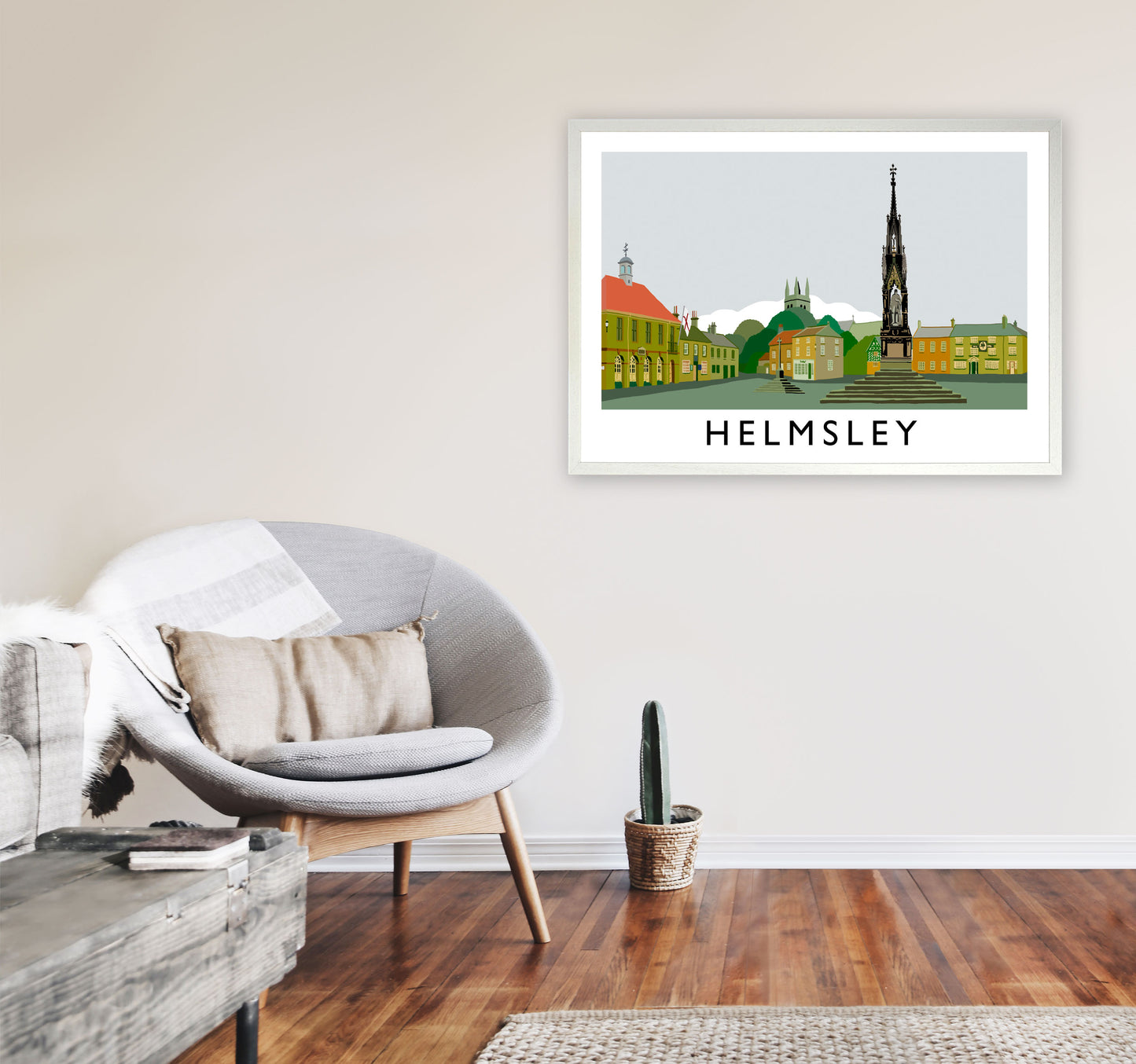 Helmsley Art Print by Richard O'Neill A1 Oak Frame