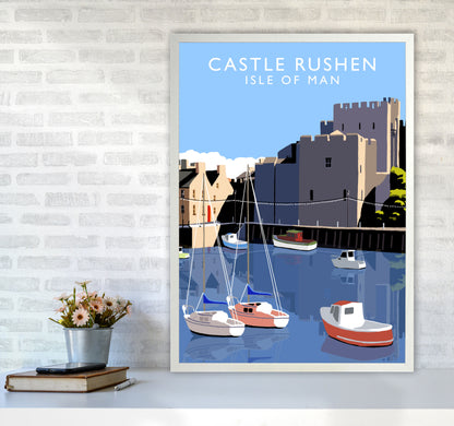 Castle Rushen by Richard O'Neill A1 Oak Frame