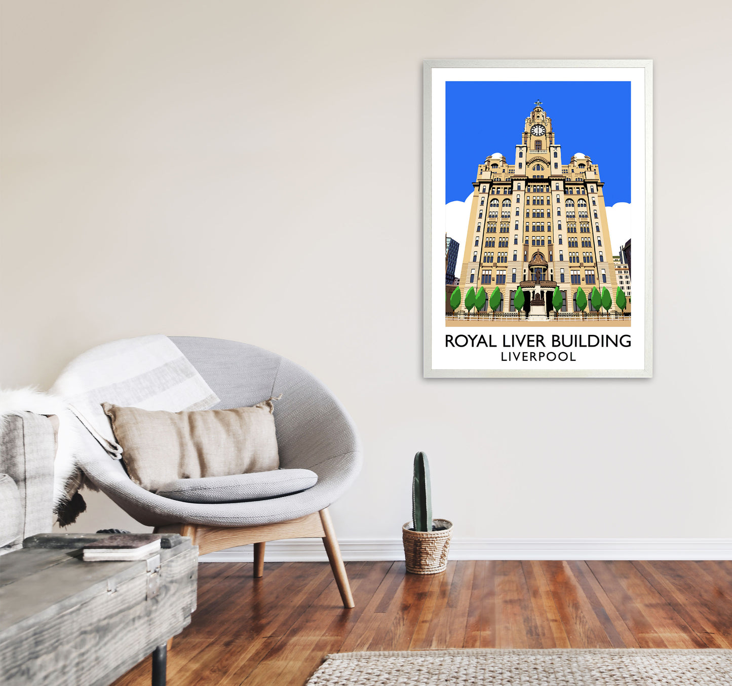 Royal Liver Building by Richard O'Neill A1 Oak Frame