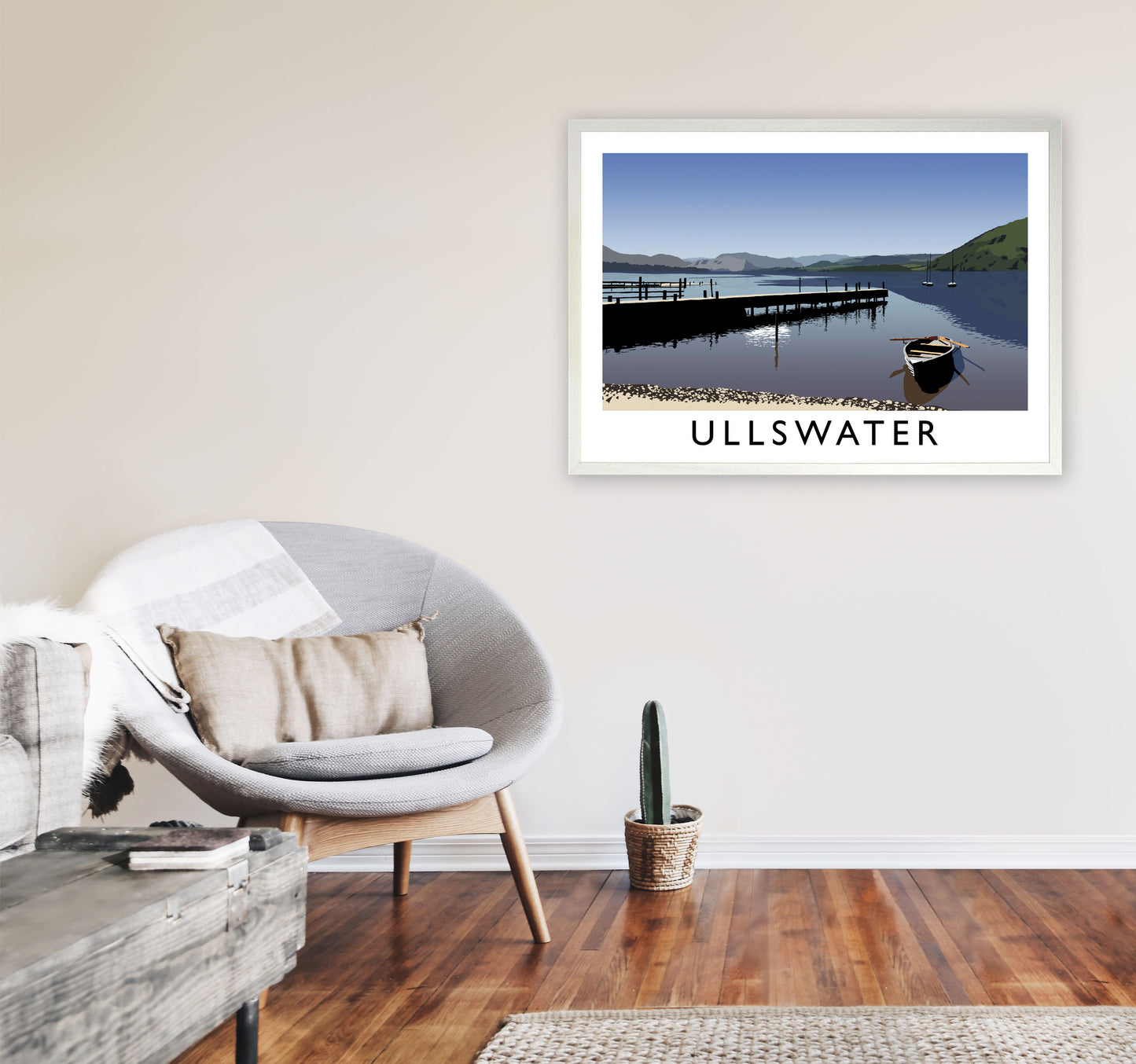 Ullswater by Richard O'Neill A1 Oak Frame