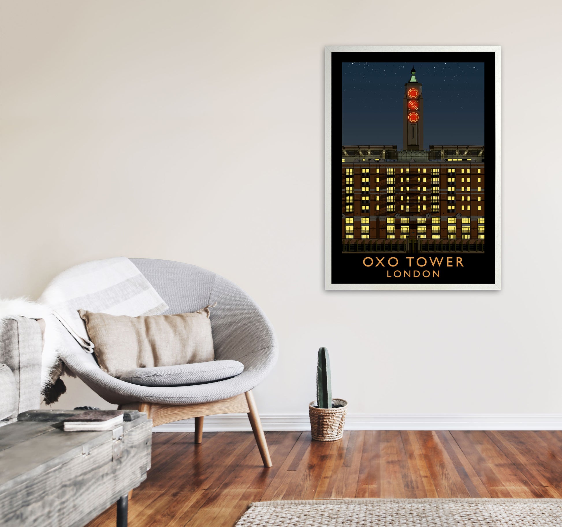 Oxo Tower by Richard O'Neill A1 Oak Frame