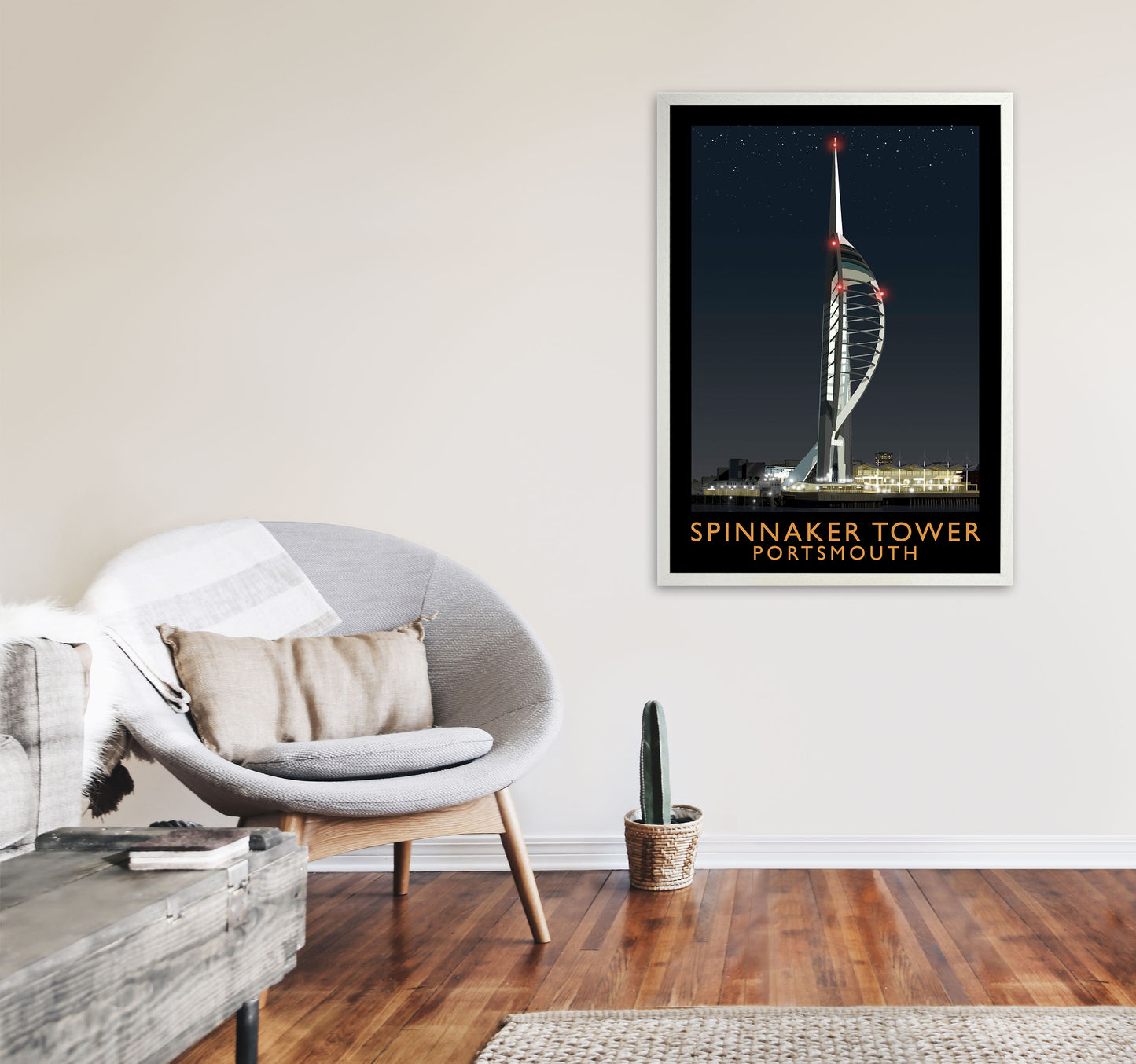 Spinnaker Tower by Richard O'Neill A1 Oak Frame